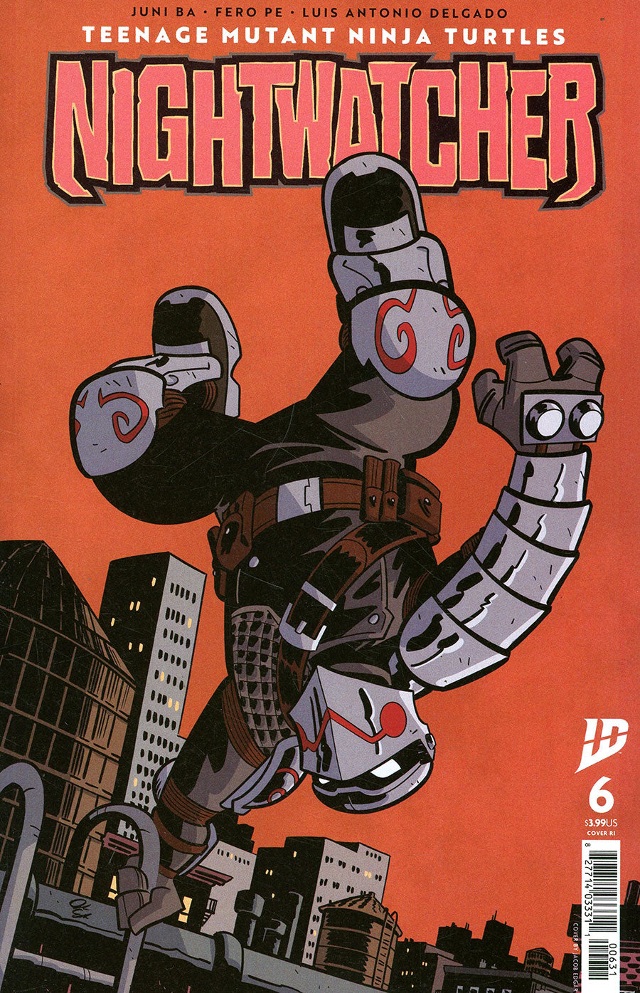 TEENAGE MUTANT NINJA TURTLES NIGHTWATCHER #6 1:10 EDGAR VARIANT