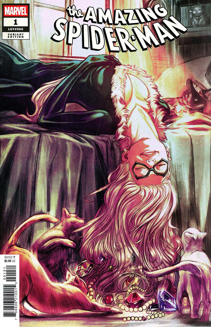 AMAZING SPIDER-MAN #1 NIMIT MALAVIA BLACK CAT VARIANT