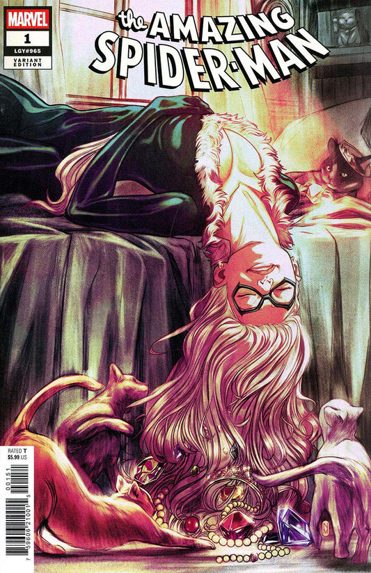 AMAZING SPIDER-MAN #1 NIMIT MALAVIA BLACK CAT VARIANT