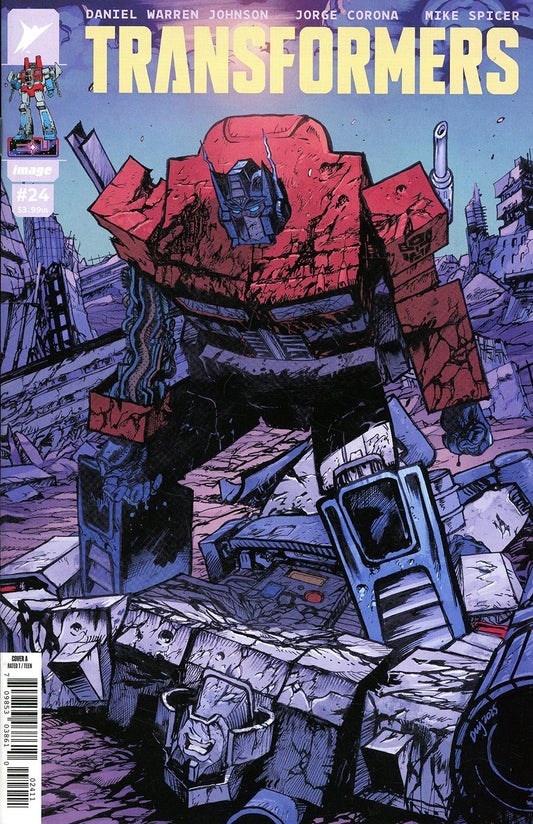 TRANSFORMERS #24 COVER A DANIEL WARREN JOHNSON & MIKE SPICER