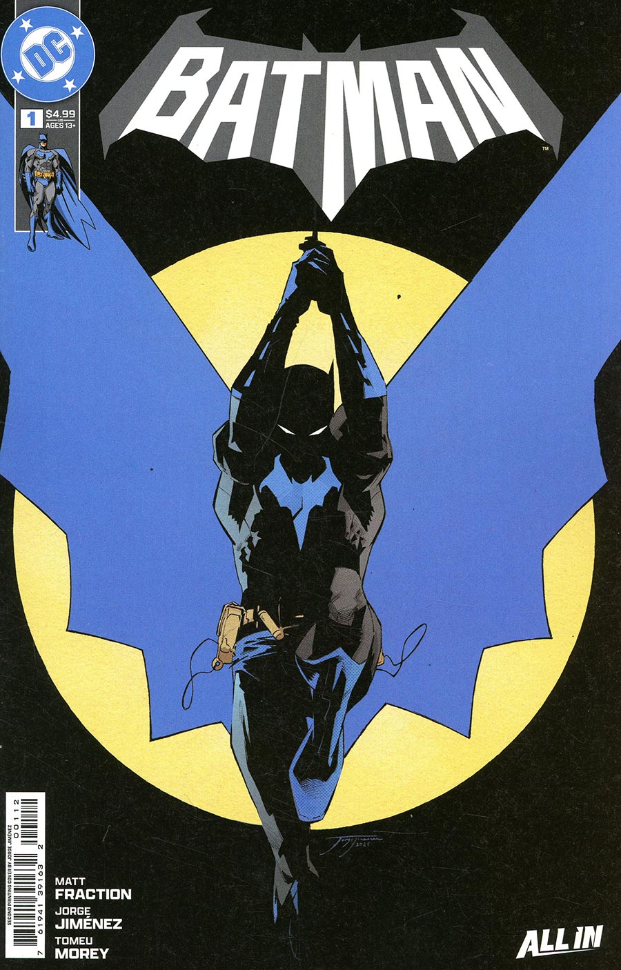 BATMAN #1 2ND PRINT COVER A JORGE JIMENEZ