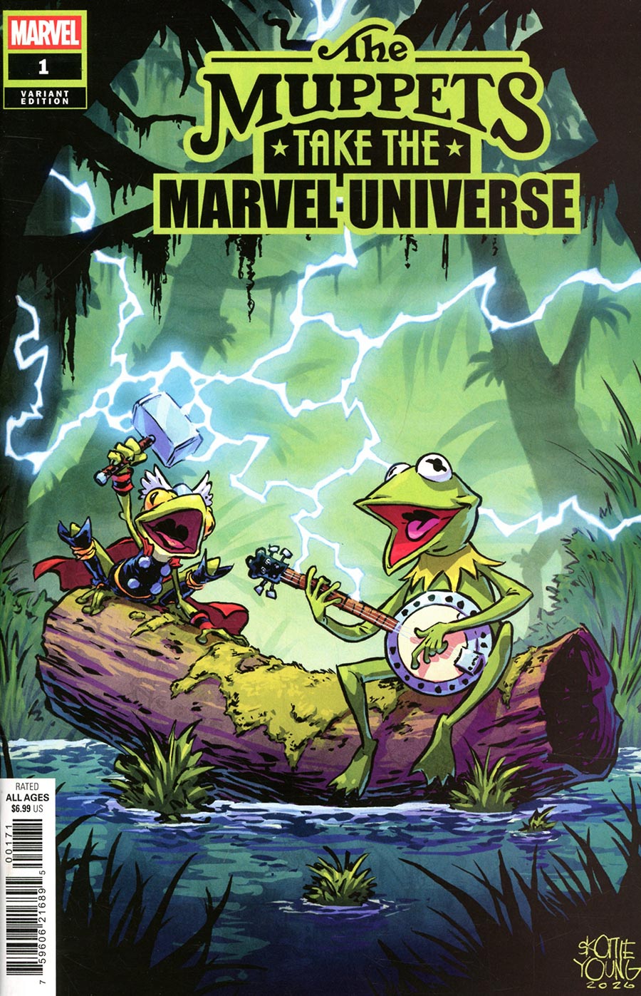 MUPPETS TAKE THE MARVEL UNIVERSE #1 SKOTTIE YOUNG VARIANT (Marvel 2026) Comic
