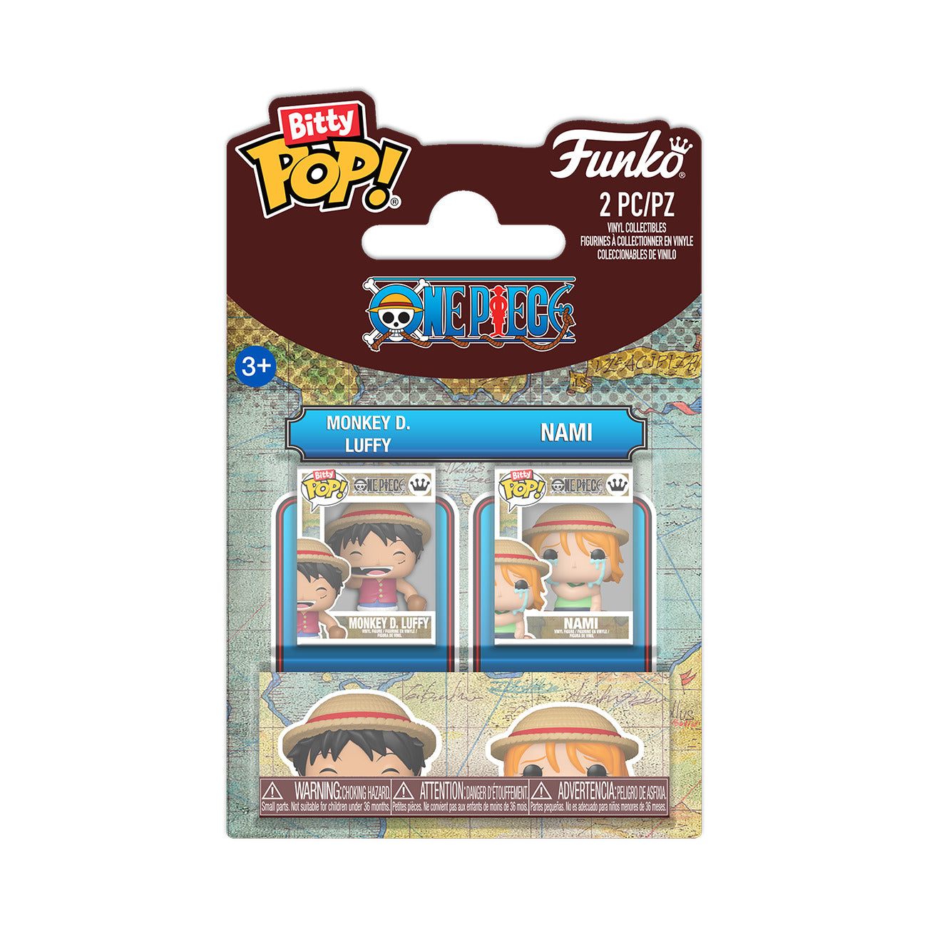 BITTY POP ONE PIECE LUFFY & NAMI 2PK