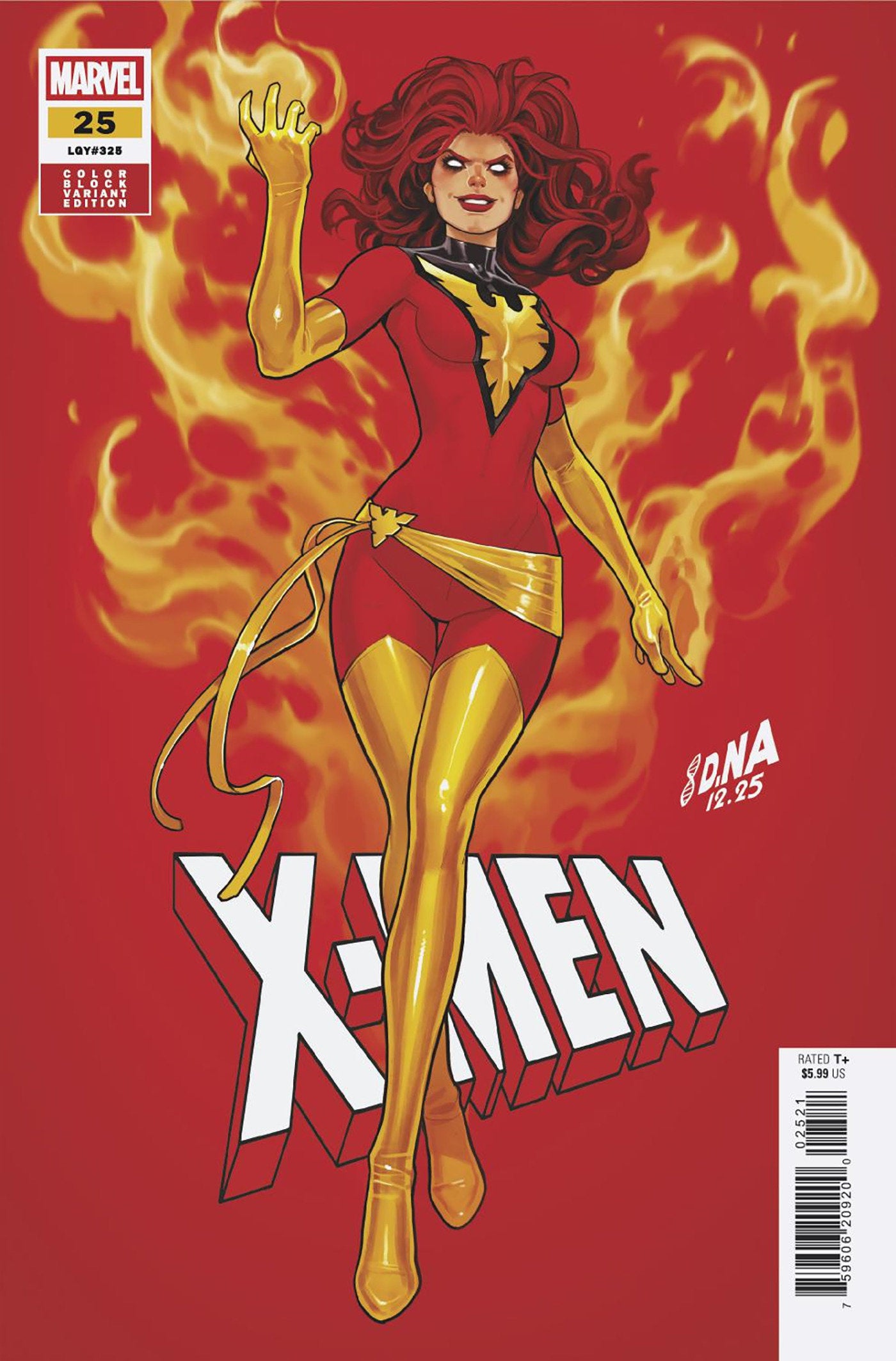 X-MEN #25 DAVID NAKAYAMA COLOR BLOCK RED VARIANT (Marvel 2026) 1st Print Comic