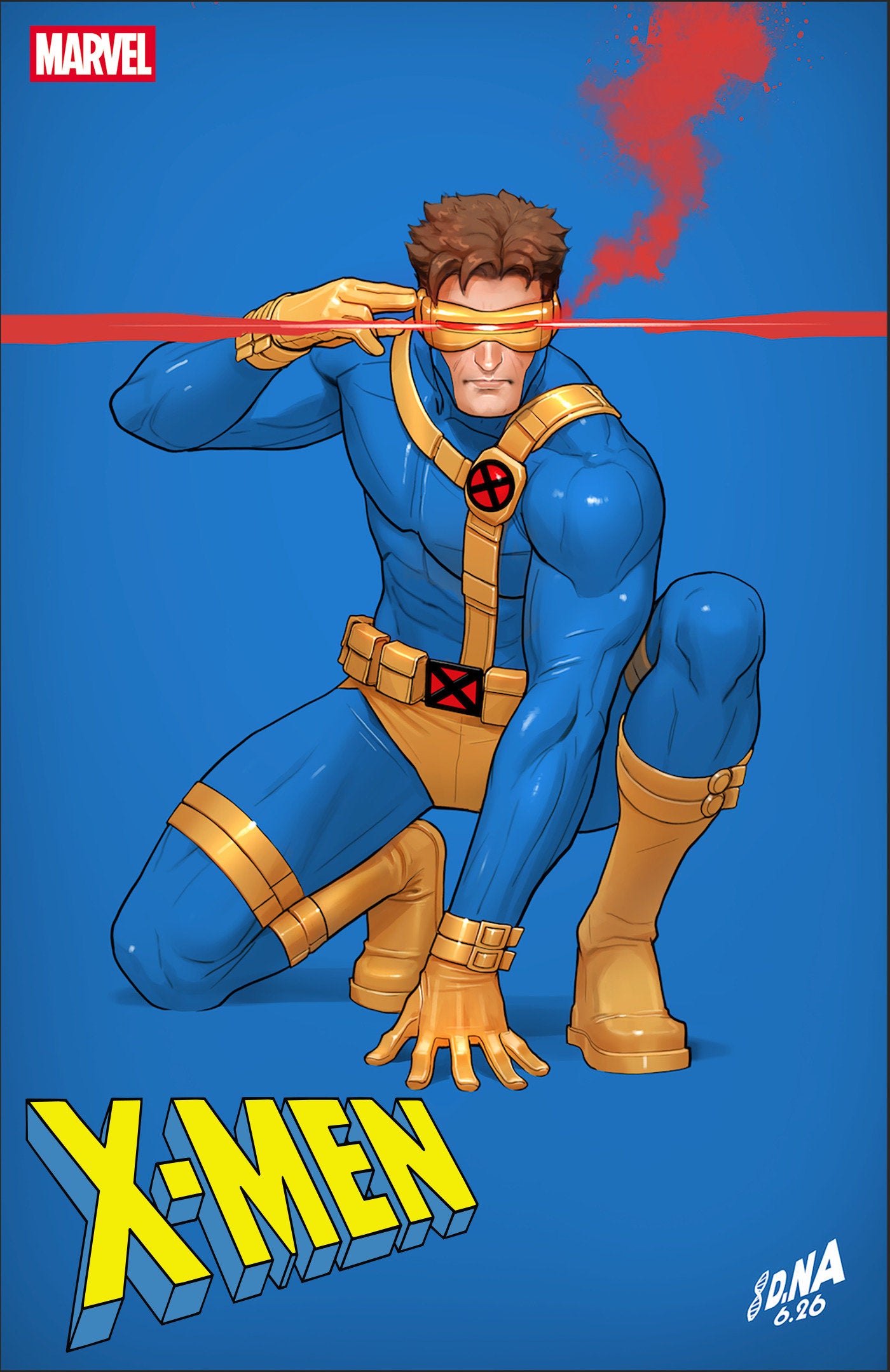 X-MEN #33 DAVID NAKAYAMA COLOR BLOCK BLUE VARIANT (Marvel 2026) 1st Print Comic