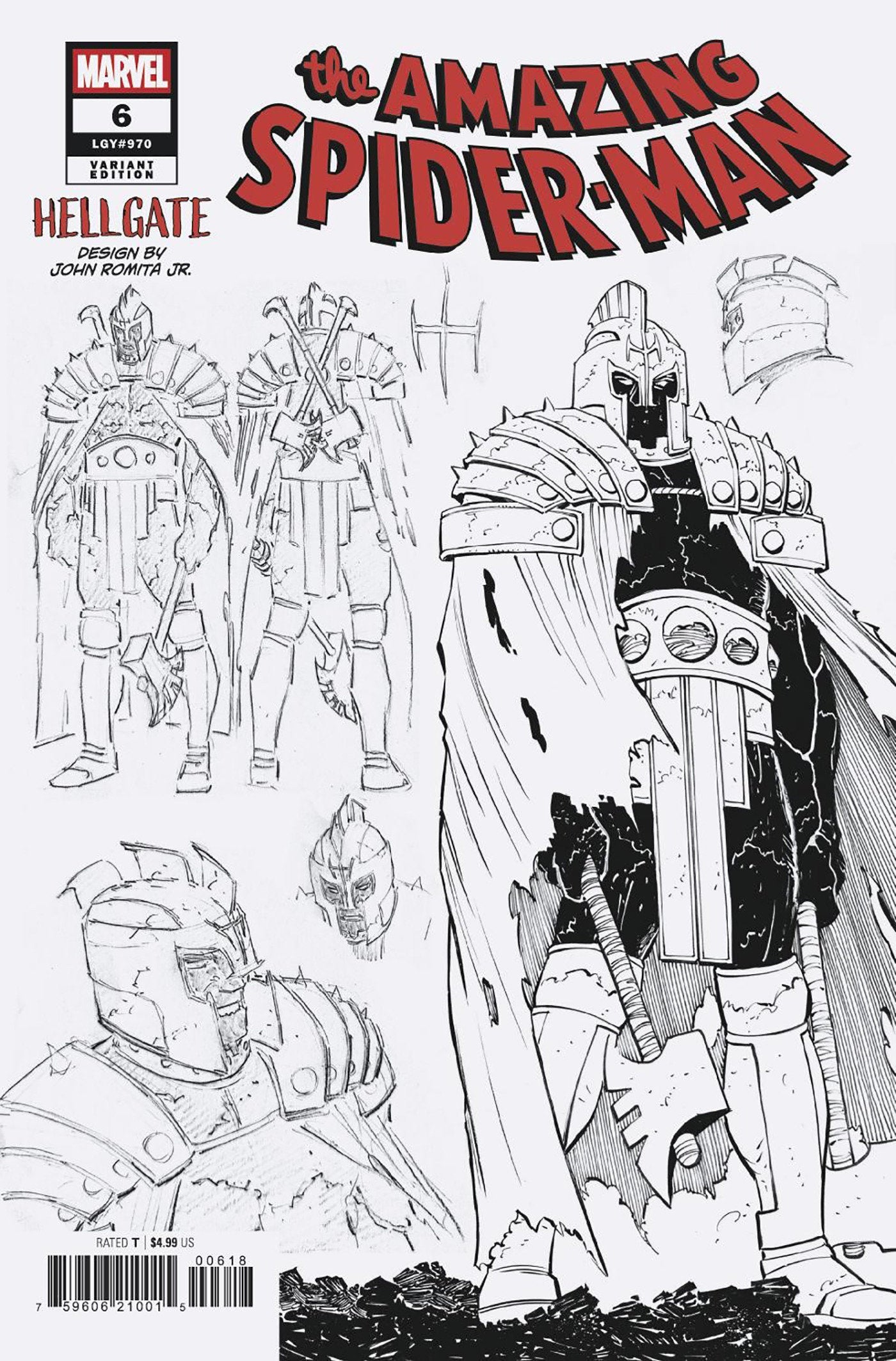 AMAZING SPIDER-MAN #6 JOHN ROMITA JR. DESIGN 1:10 VARIANT