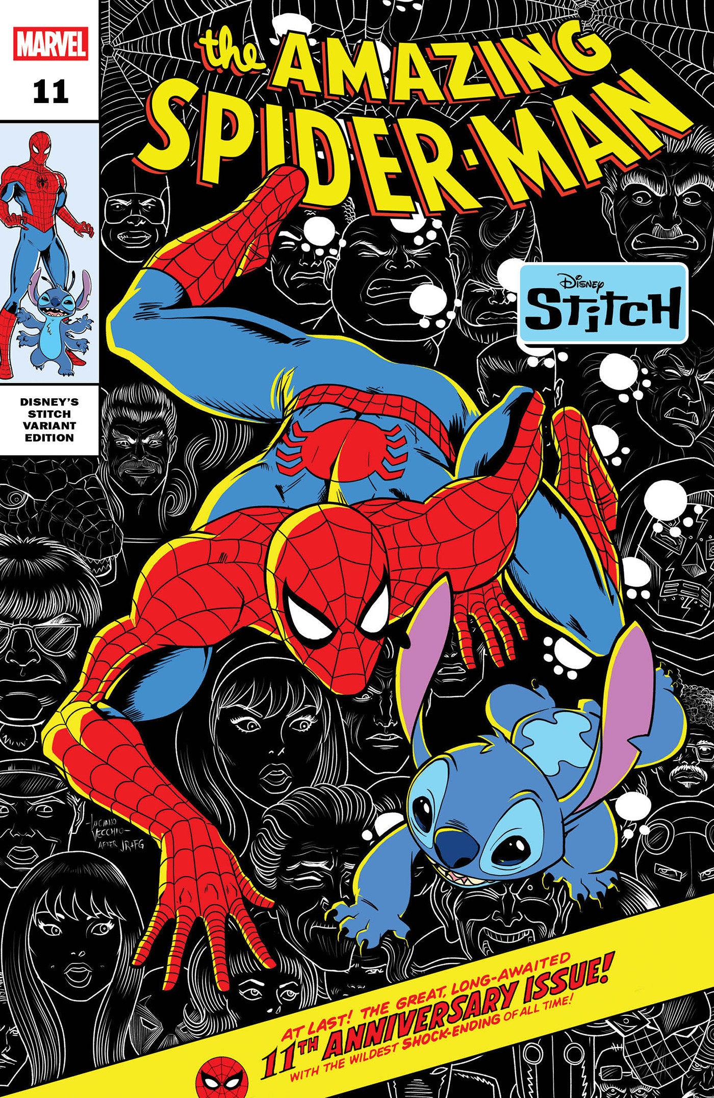 AMAZING SPIDER MAN #11 LUCIANO VECCHIO DISNEY STITCH VARIANT
