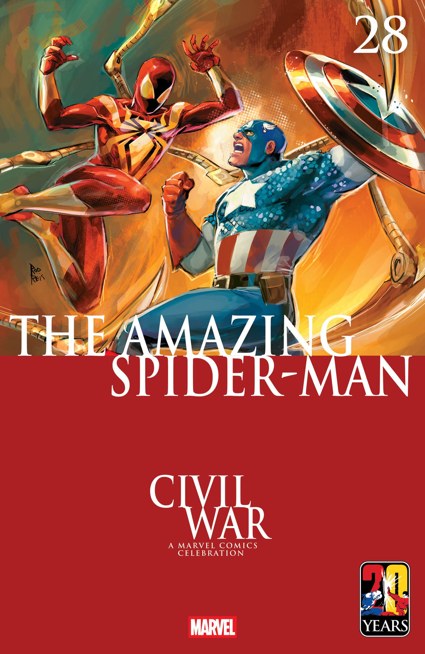 AMAZING SPIDER-MAN #28 ROD REIS CIVIL WAR CELEBRATION VARIANT (2026) Comic