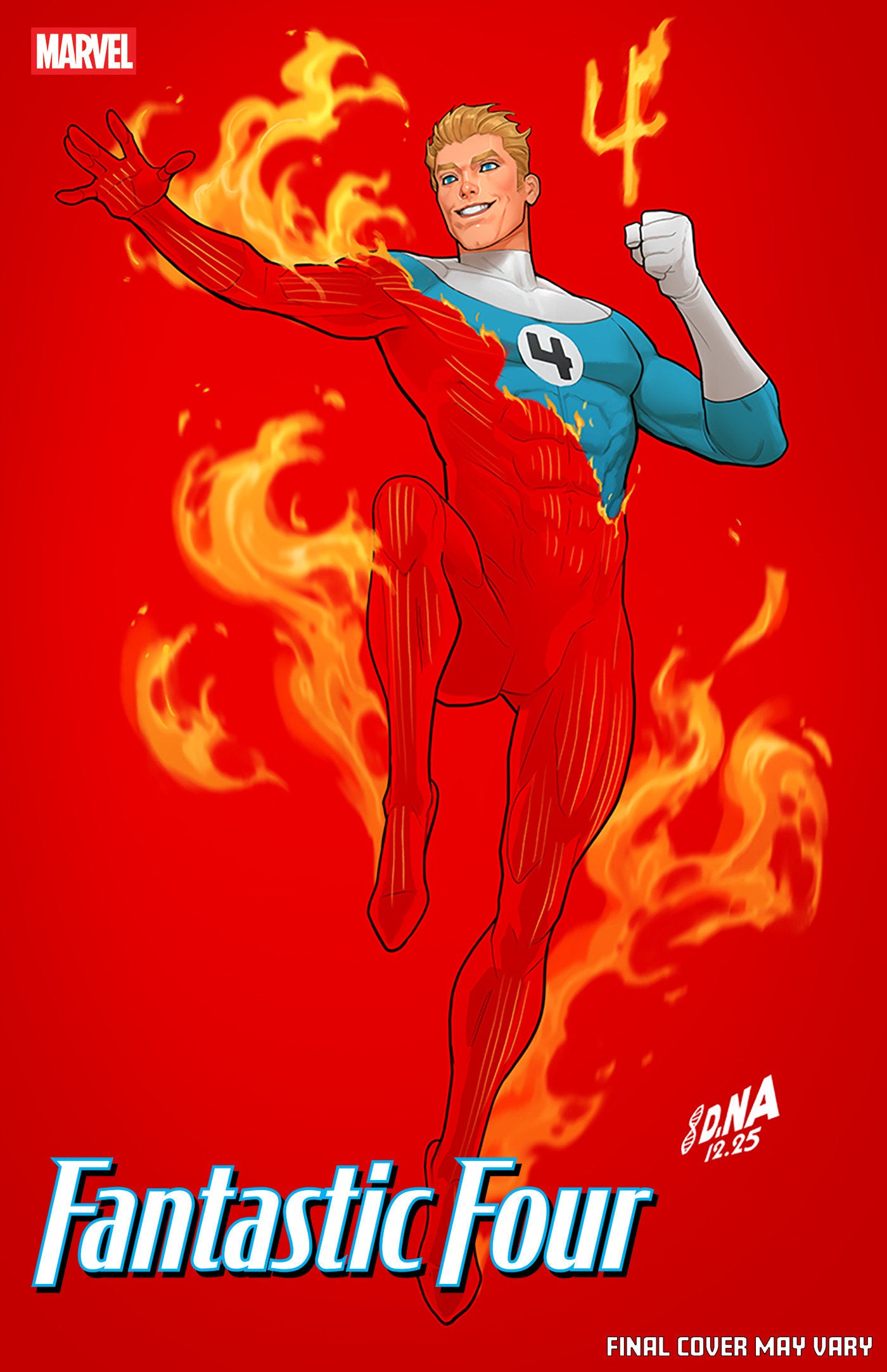 FANTASTIC FOUR #8 DAVID NAKAYAMA COLOR BLOCK RED VARIANT (Marvel 2026) Comic