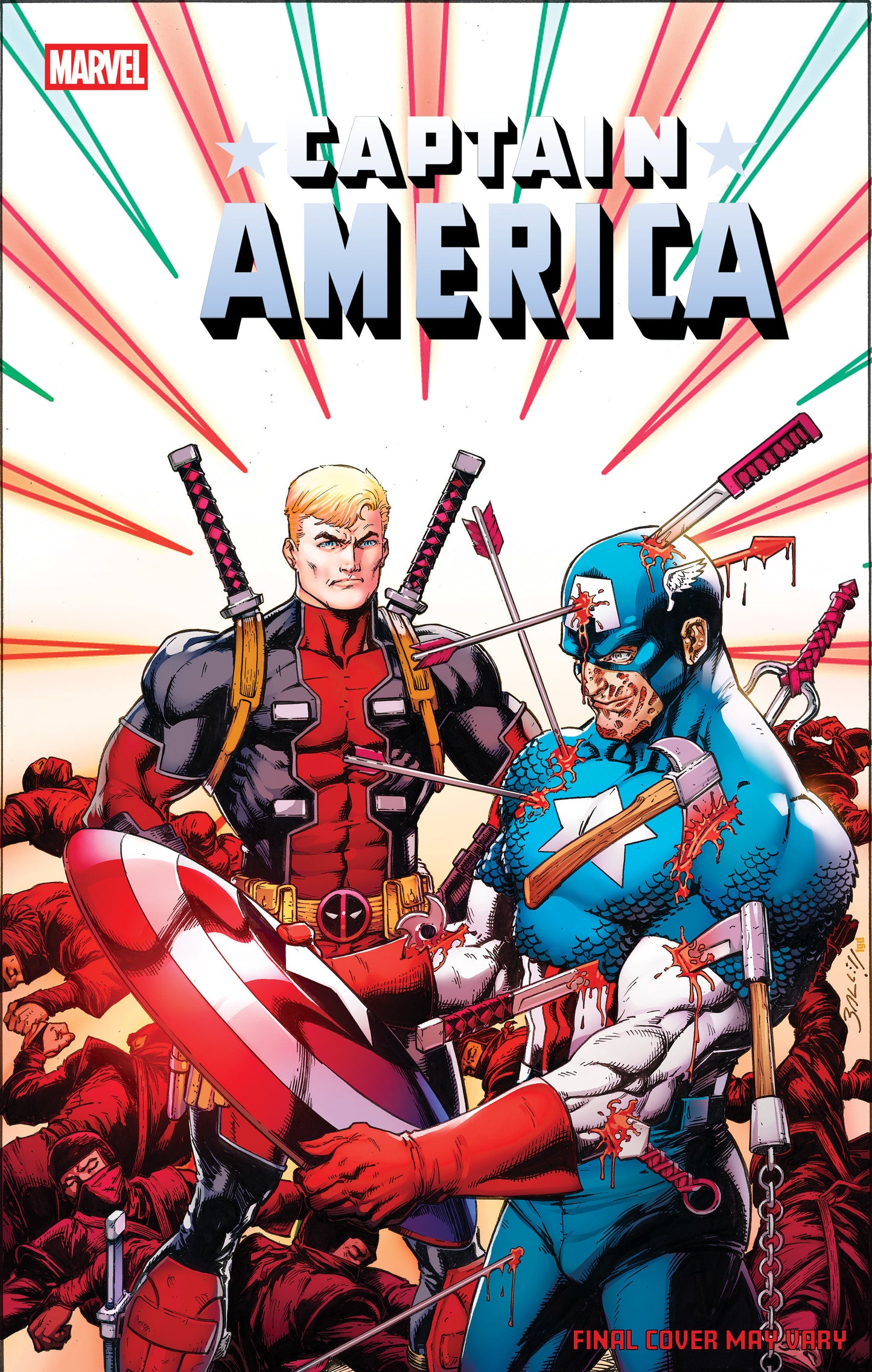 CAPTAIN AMERICA #9 MARK BAGLEY APRIL POOL'S DAY VARIANT (Marvel 2026) Comic