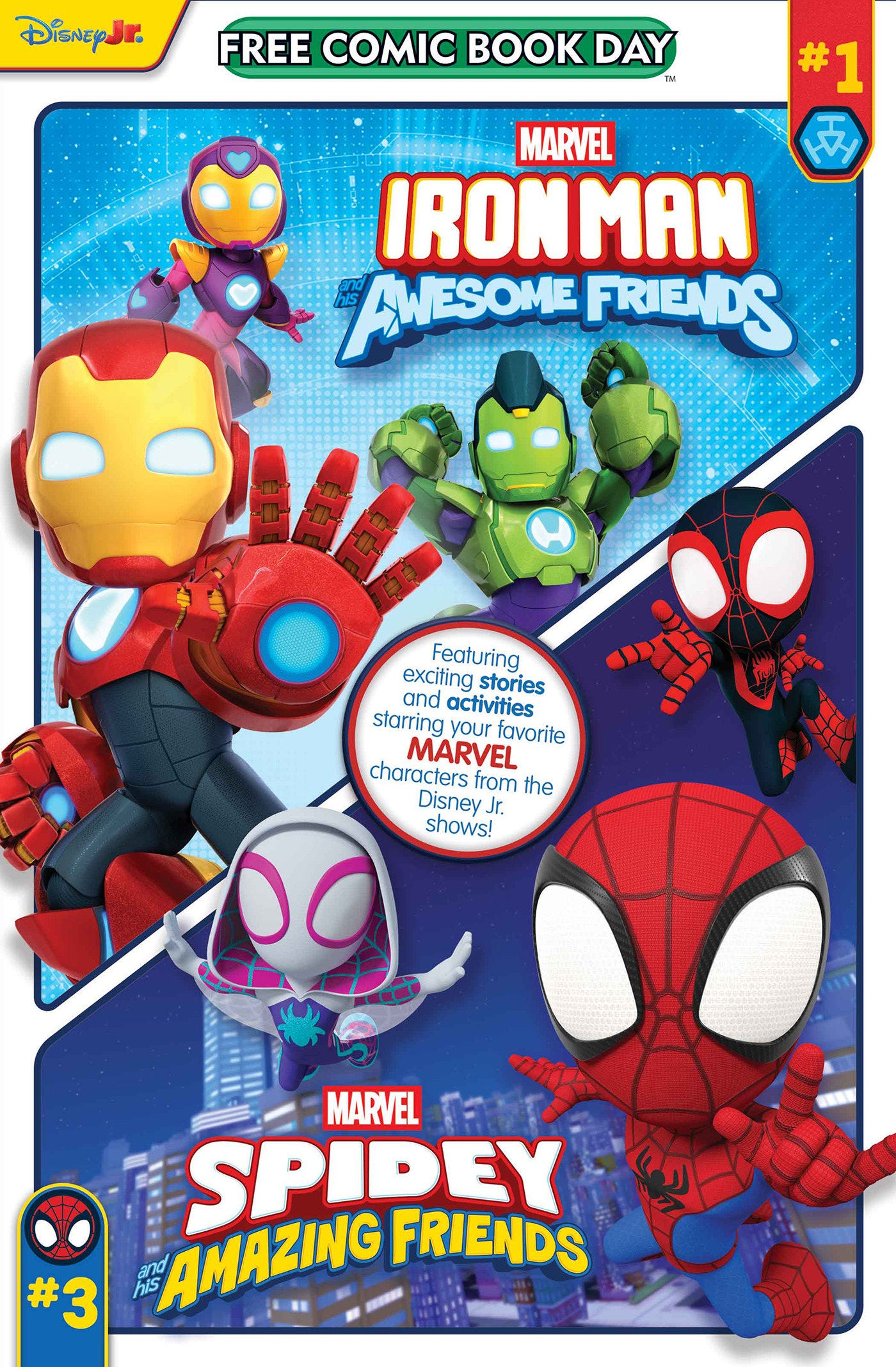 FREE COMIC BOOK DAY 2025 IRON MAN & FRIENDS/SPIDEY & FRIENDS
