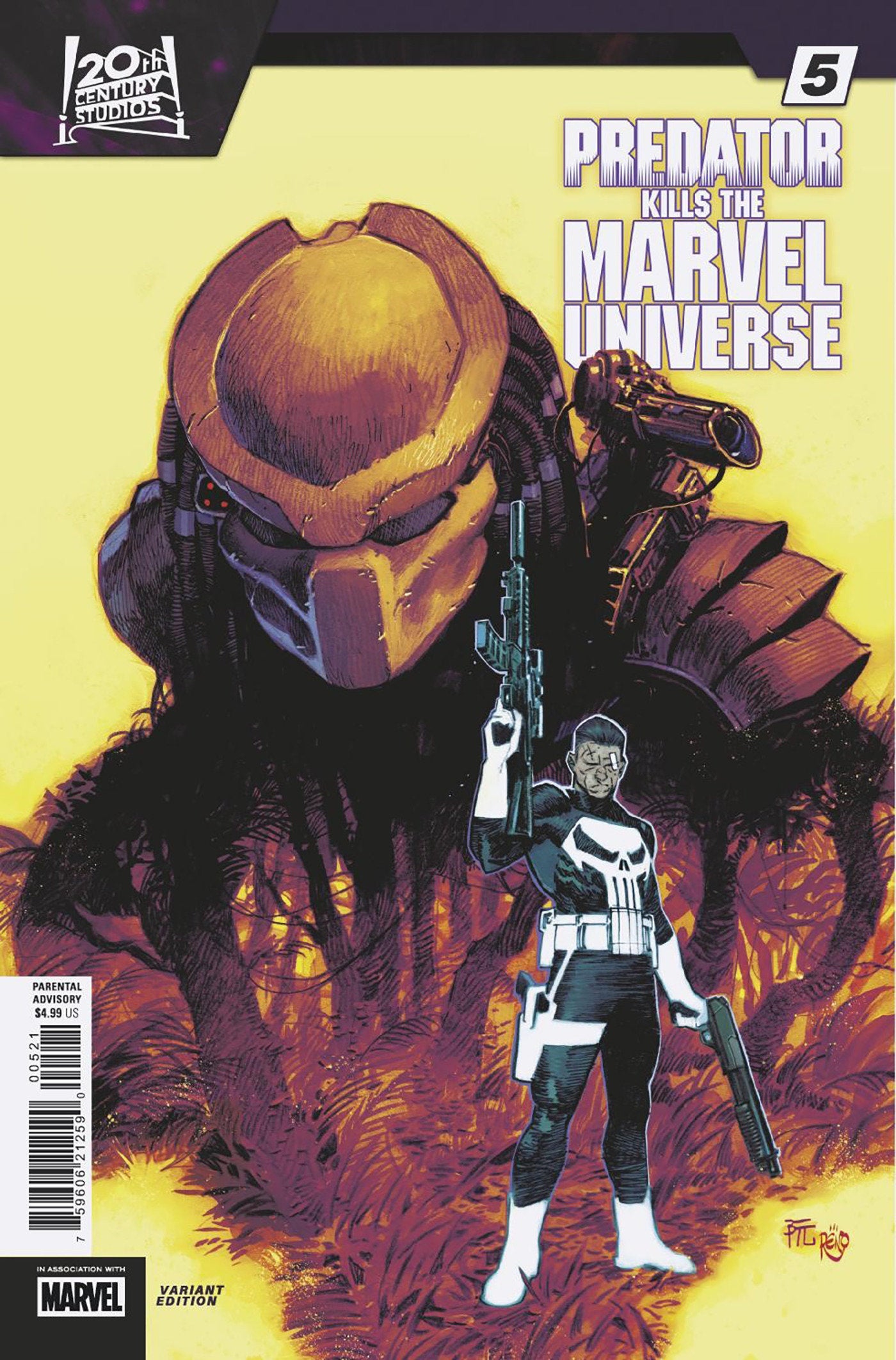 PREDATOR KILLS THE MARVEL UNIVERSE #5 DIKE RUAN HUNTING THE HUNTERS VARIANT