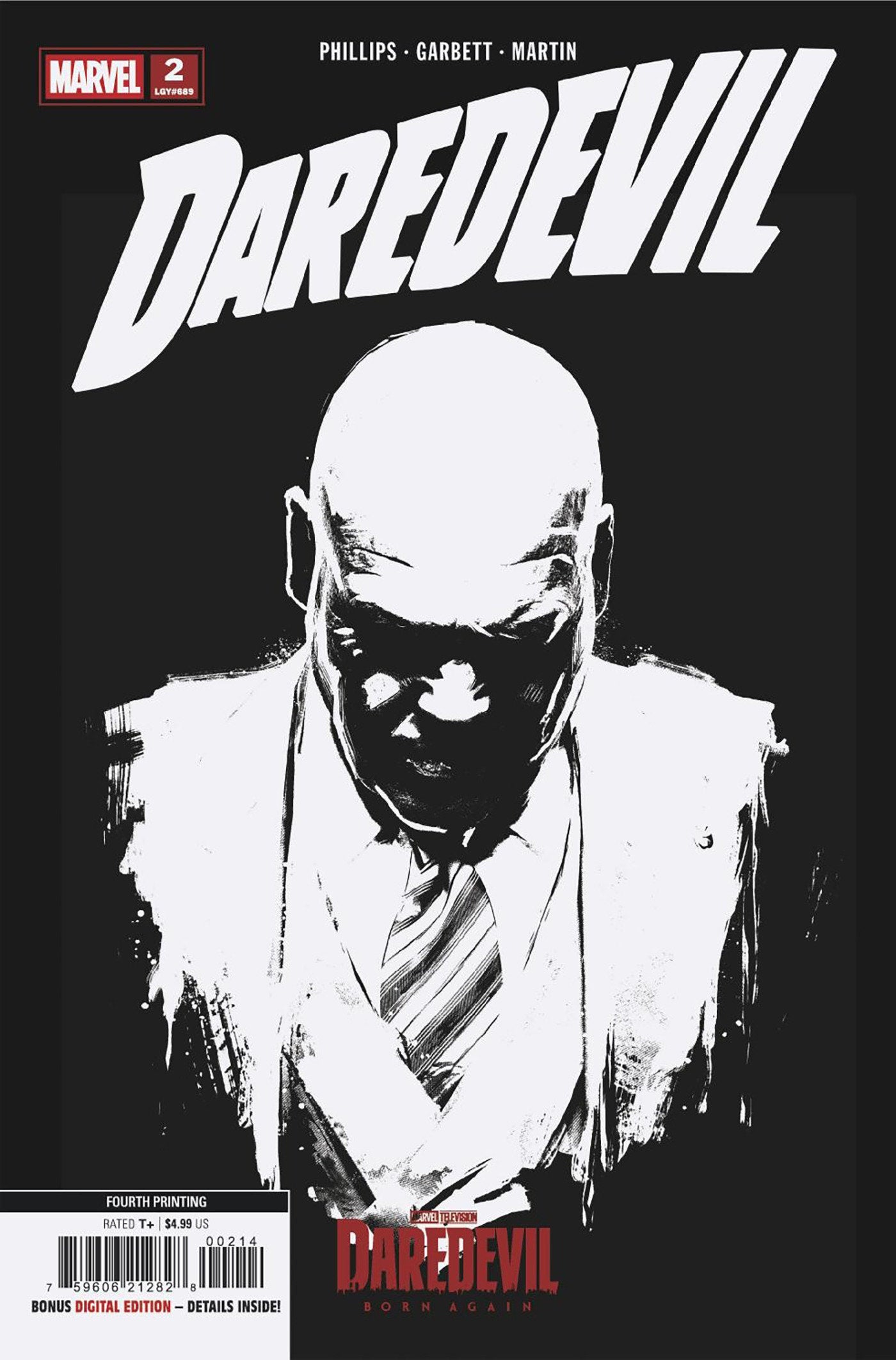 DAREDEVIL #2 MARVEL TELEVISIONING VARIANT (Marvel 2026) 4th Print Comic