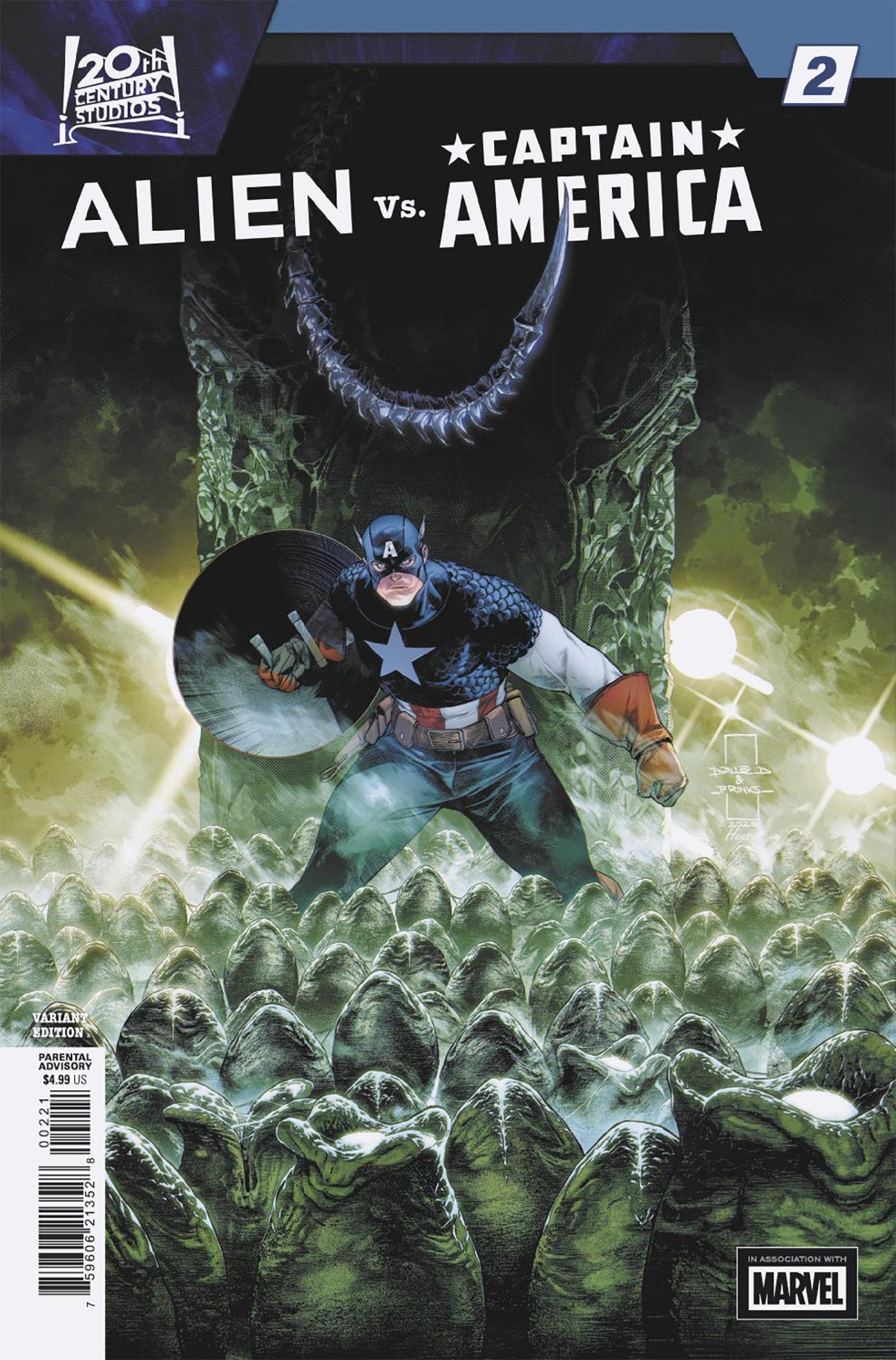 ALIEN VS. CAPTAIN AMERICA #2 DIAZALPIZAR VARIANT (Marvel 2025) Comic