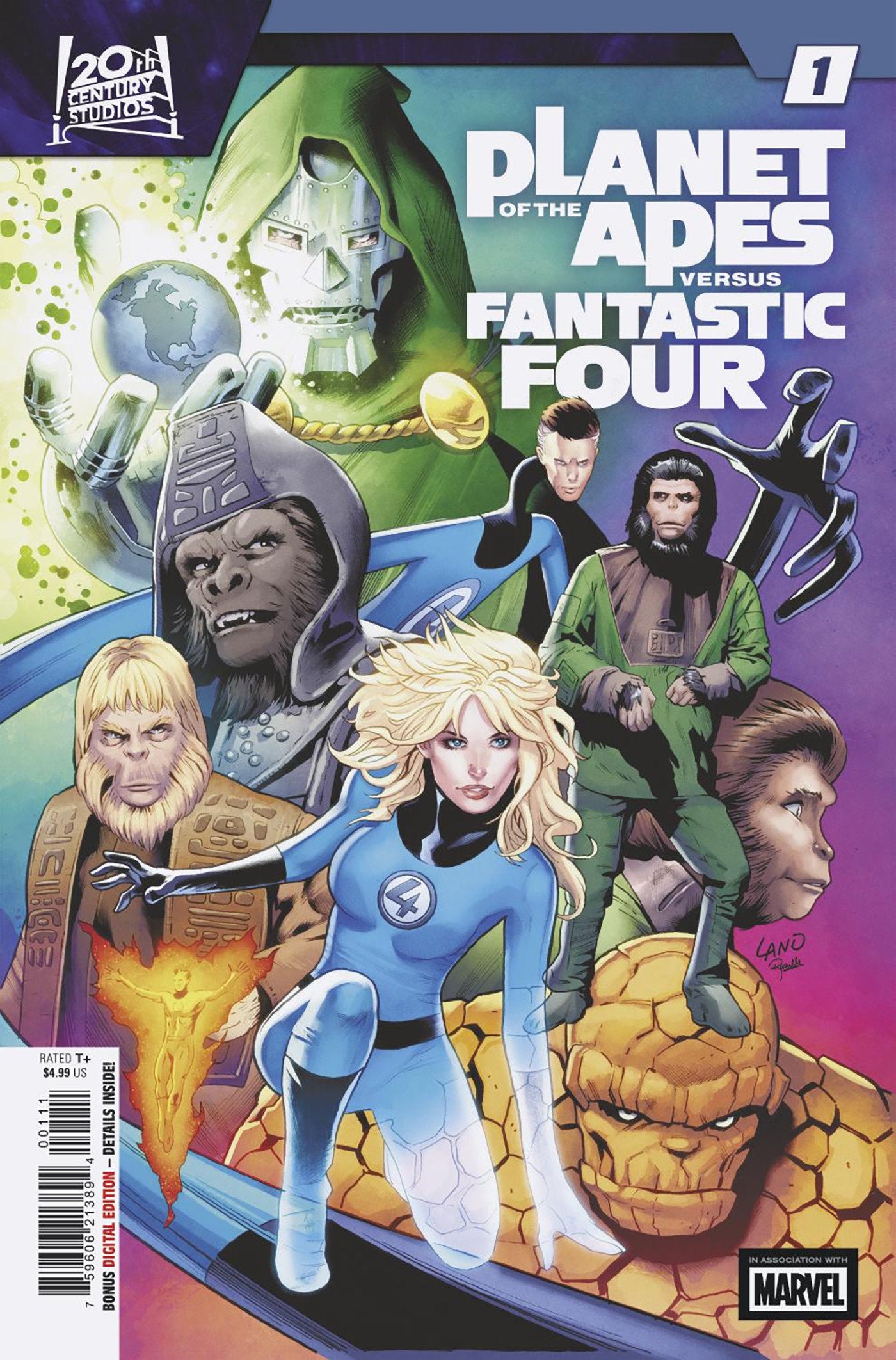 PLANET OF THE APES VS. FANTASTIC FOUR #1 (Marvel 2026) 1st Print Comic
