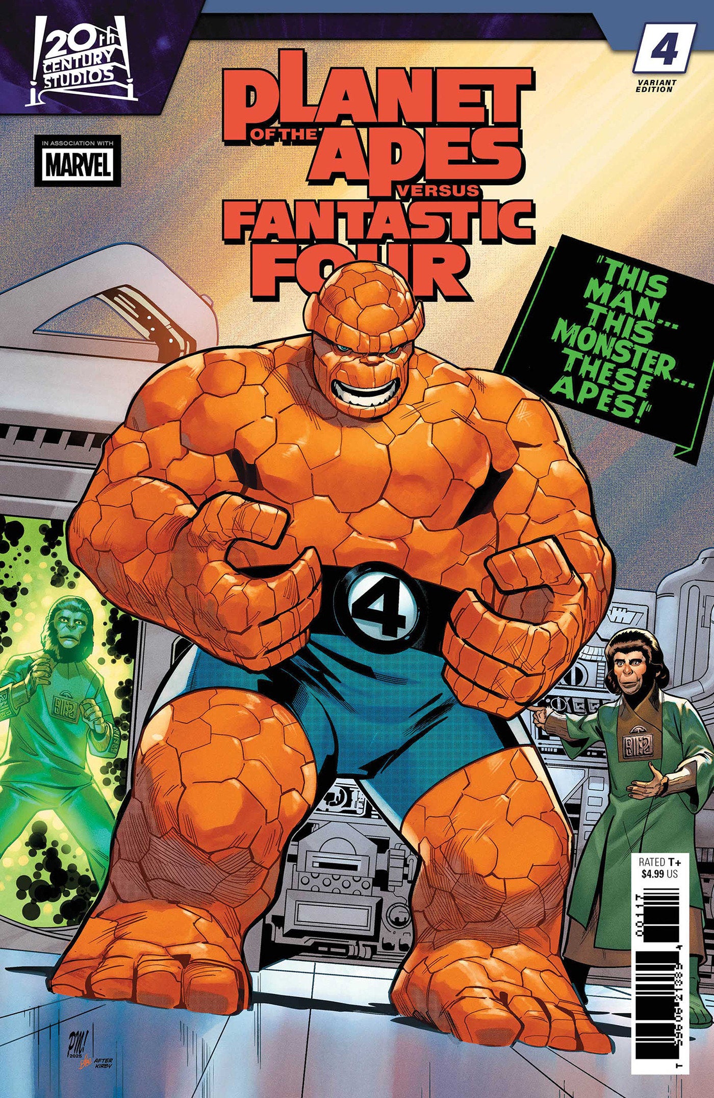 PLANET OF THE APES VS. FANTASTIC FOUR #4 PACO MEDINA HOMAGE VARIANT (2026) Comic