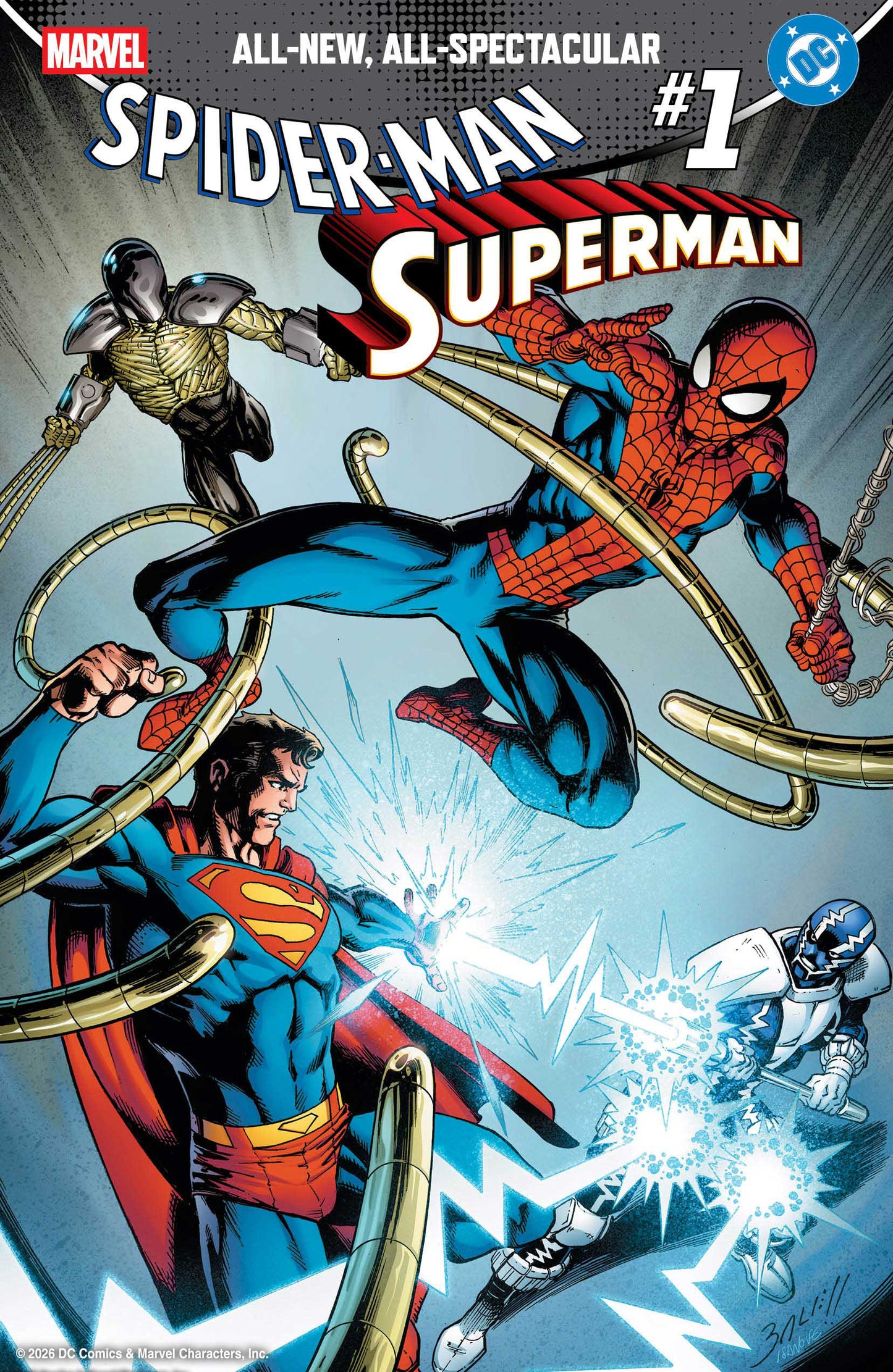 MARVEL/DC: SPIDER-MAN/SUPERMAN #1 MARK BAGLEY FOIL VARIANT (Marvel 2026) Comic