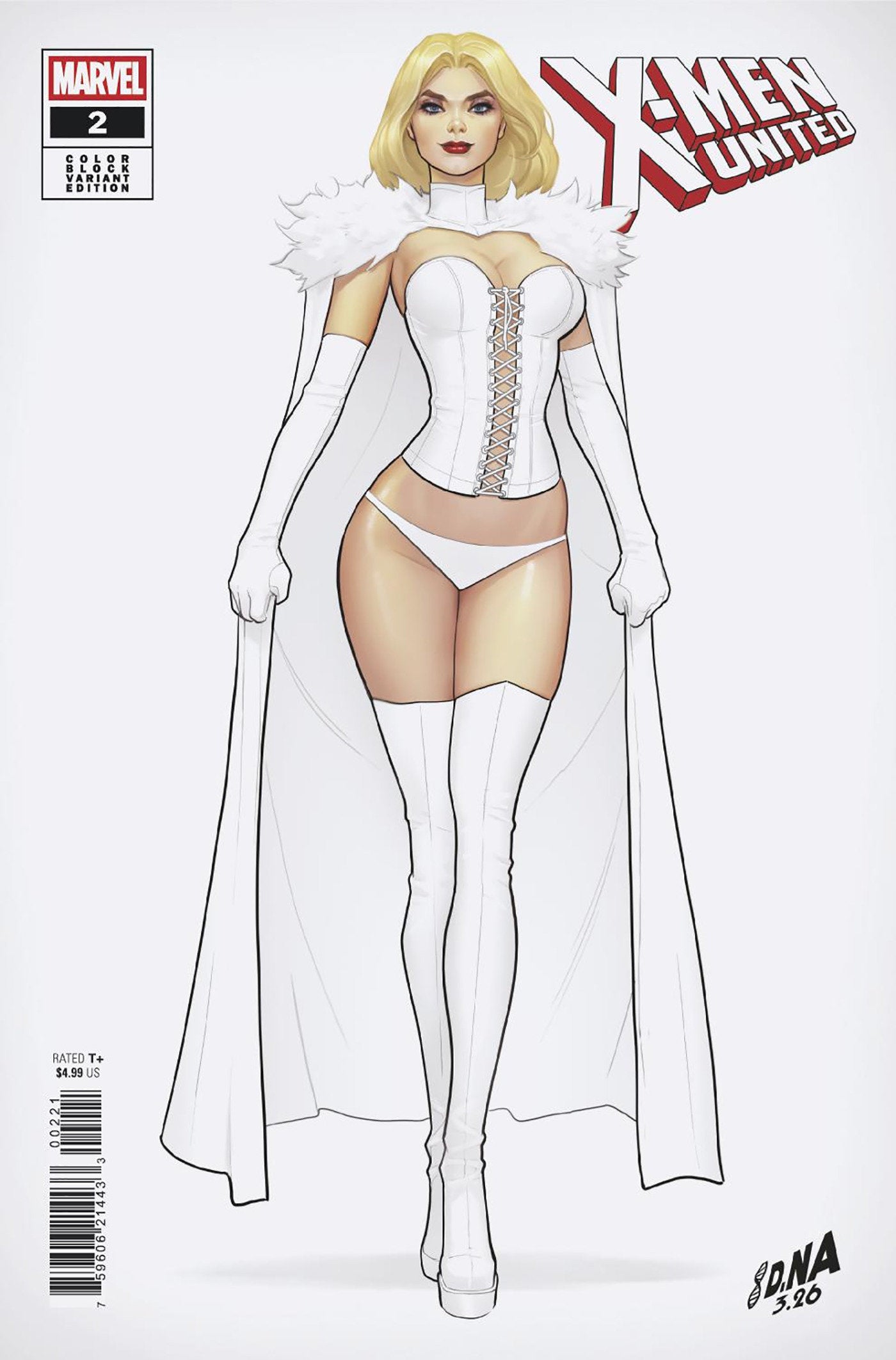 X-MEN UNITED #2 DAVID NAKAYAMA COLOR BLOCK WHITE VARIANT (Marvel 2026) Comic