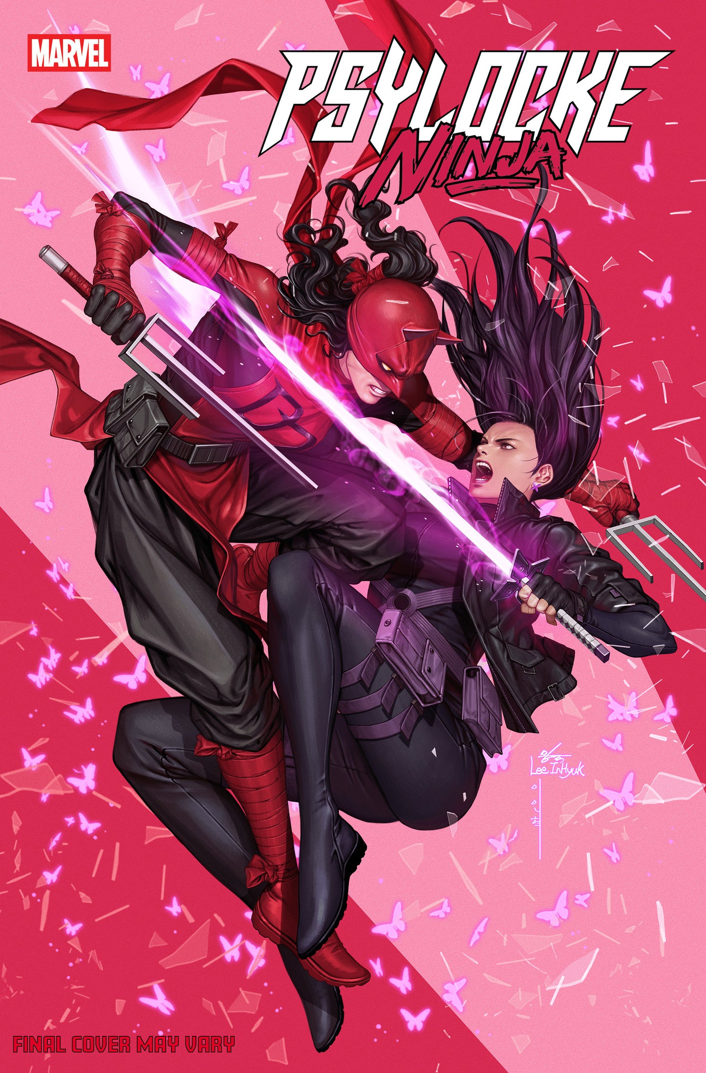 PSYLOCKE: NINJA #3 INHYUK LEE VERSUS ELEKTRA VARIANT (Marvel 2026) Comic