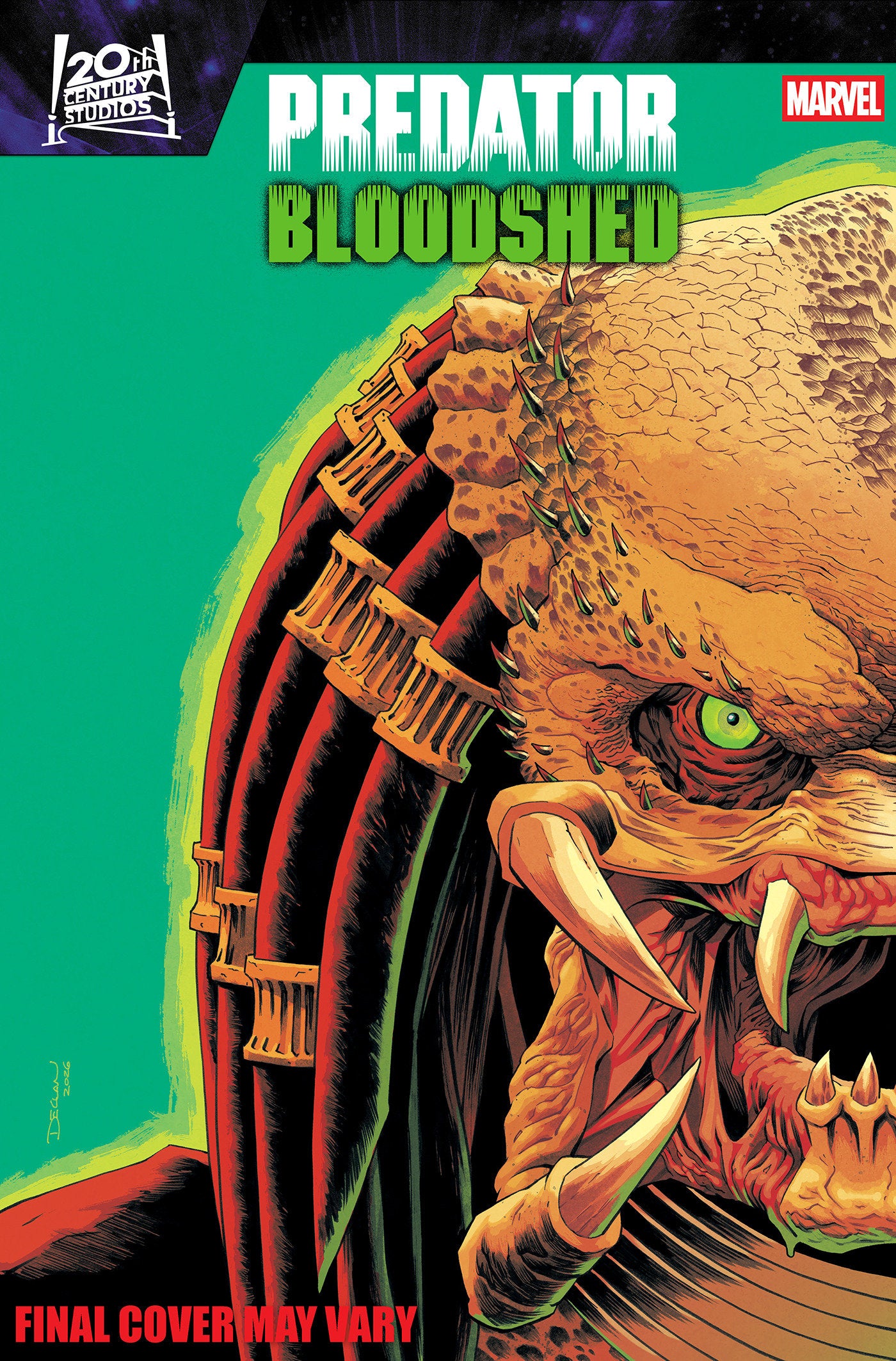 PREDATOR: BLOODSHED #4 DECLAN SHALVEY VARIANT (Marvel 2026) 1st Print Comic
