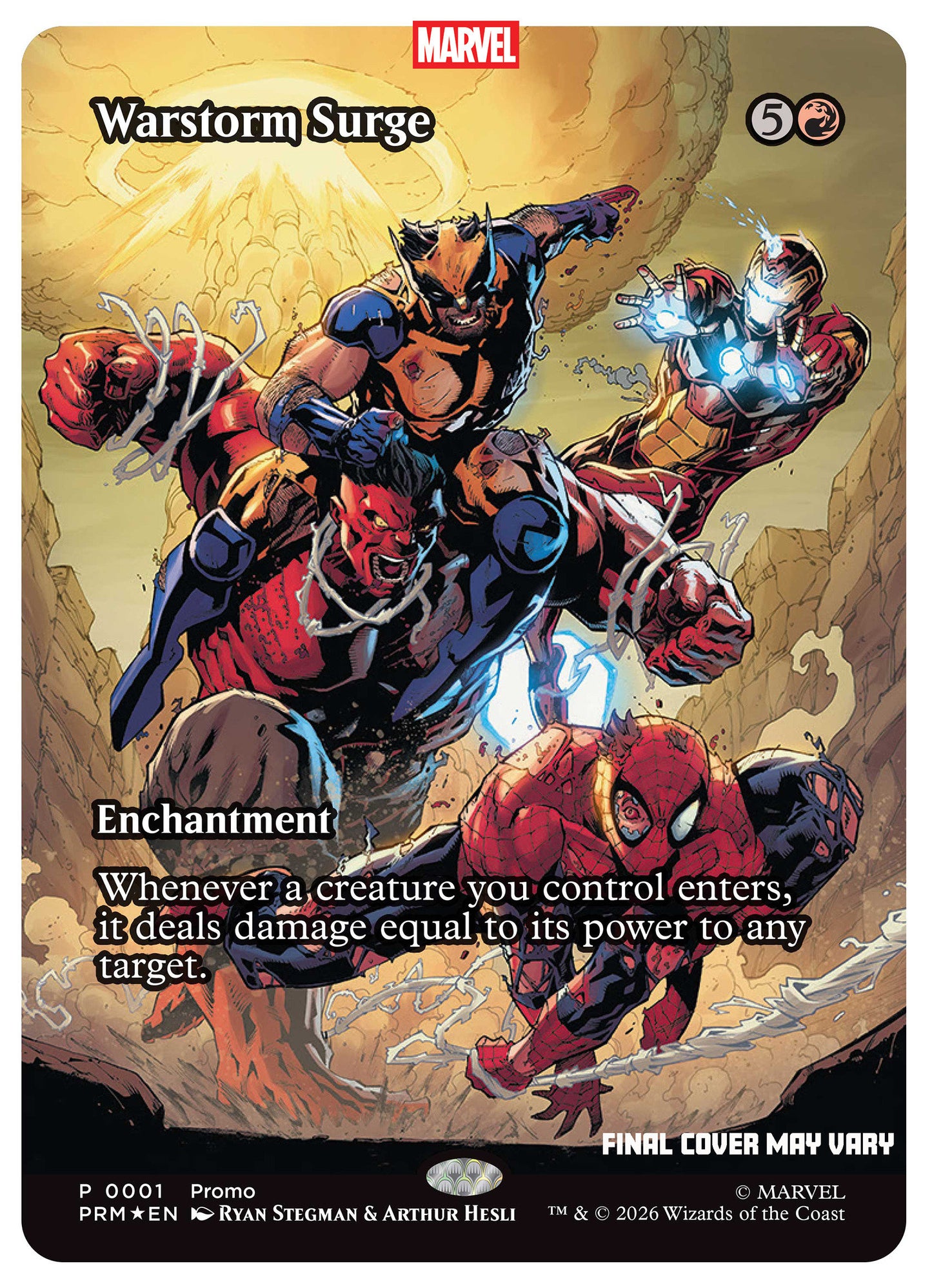 AVENGERS: ARMAGEDDON #1 RYAN STEGMAN MAGIC: THE GATHERING VARIANT (2026) Comic