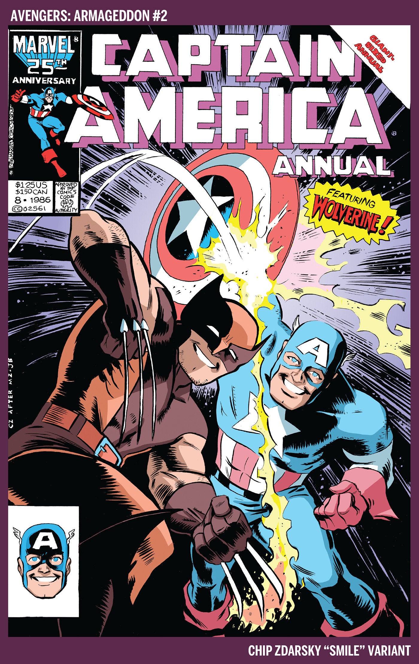 AVENGERS: ARMAGEDDON #2 CHIP ZDARSKY SMILE VARIANT (Marvel 2026) 1st Print Comic