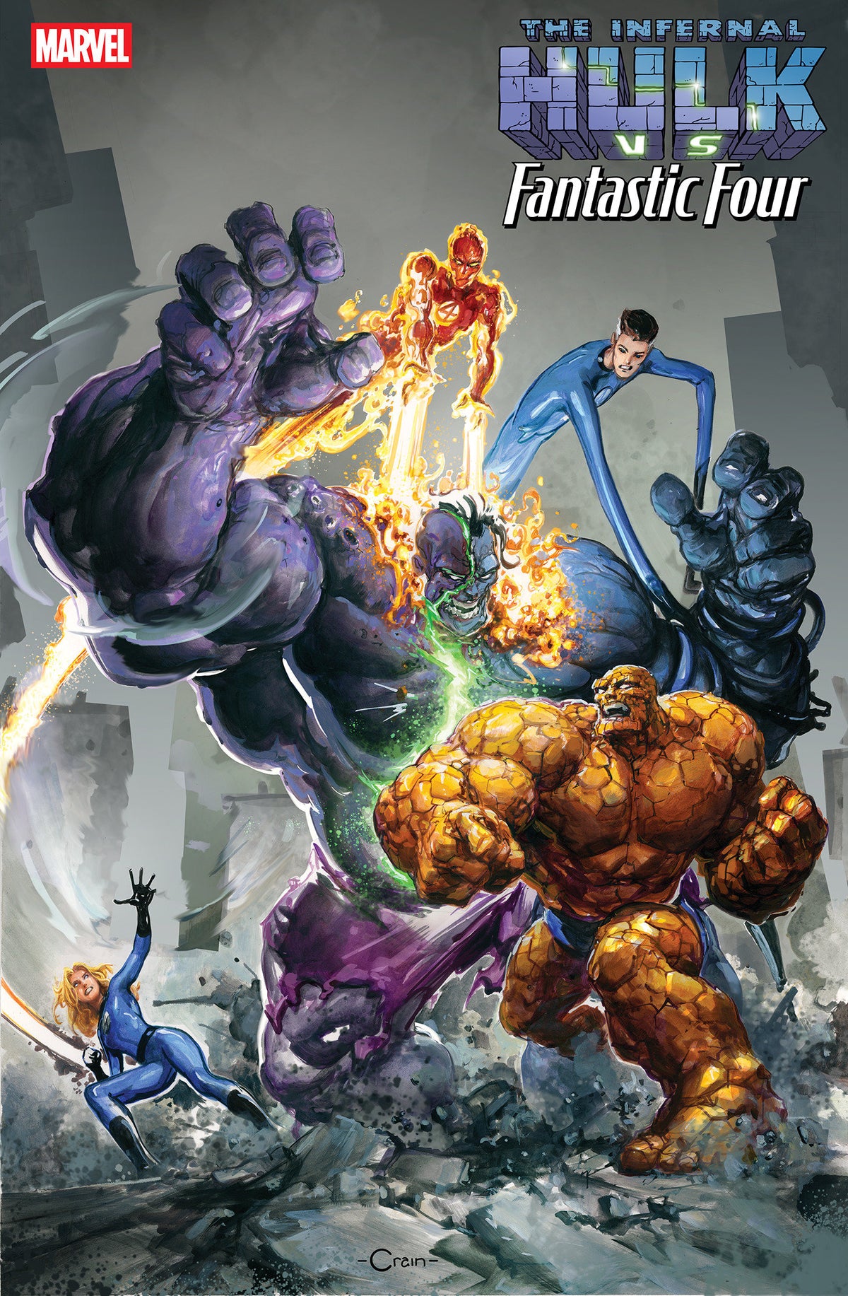 INFERNAL HULK VS. FANTASTIC FOUR #1 CLAYTON CRAIN VARIANT (Marvel 2026) Comic