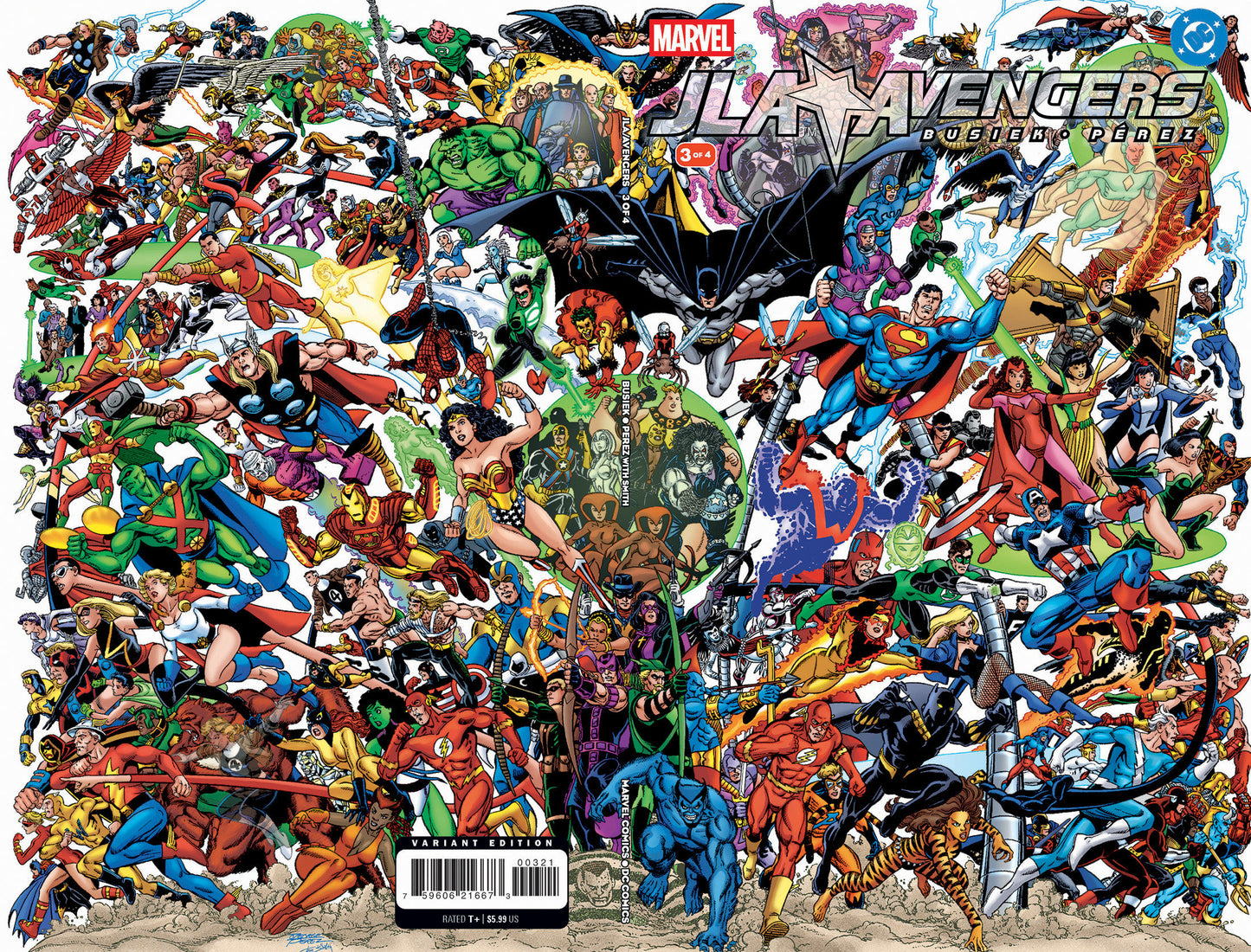 JLA/AVENGERS #3 FACSIMILE EDITION FOIL WRAPAROUND VARIANT (Marvel 2026) Comic