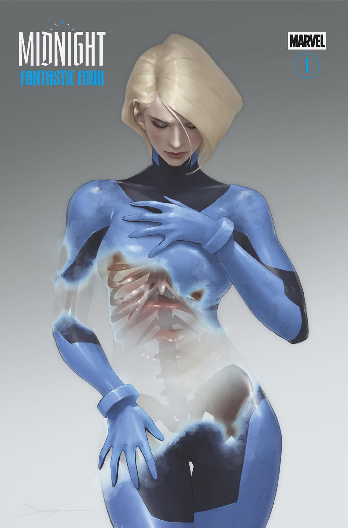 MIDNIGHT FANTASTIC FOUR #1 COVER E JEEHYUNG LEE MIDNIGHT GALLERY 1:25 VARIANT