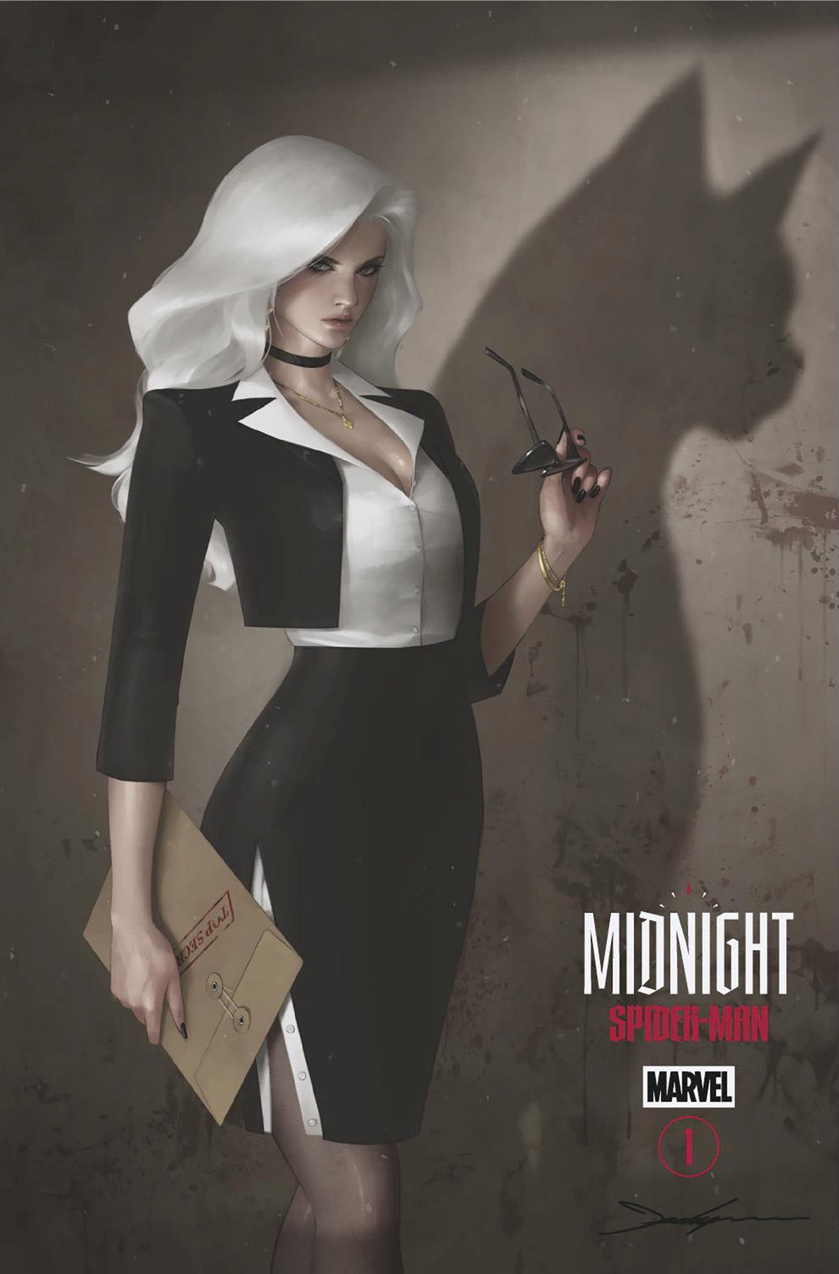 MIDNIGHT SPIDER-MAN #1 COVER E JEEHYUNG LEE MIDNIGHT GALLERY 1:25 VARIANT