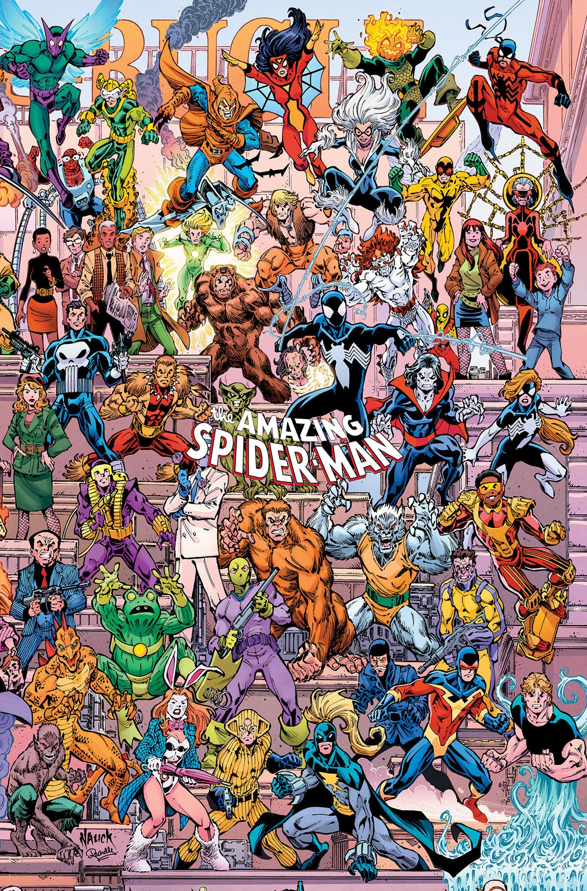 AMAZING SPIDER-MAN #1001 TODD NAUCK 4 PART CONNECTING LEGACY VARIANT