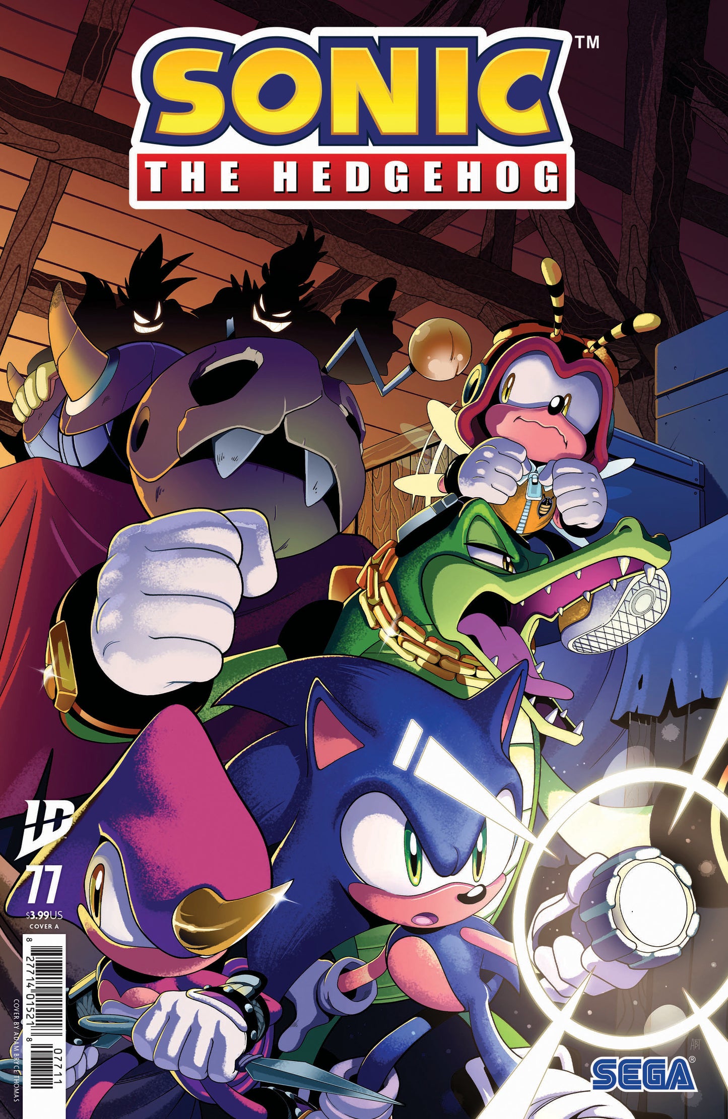 SONIC THE HEDGEHOG #77 COVER A THOMAS