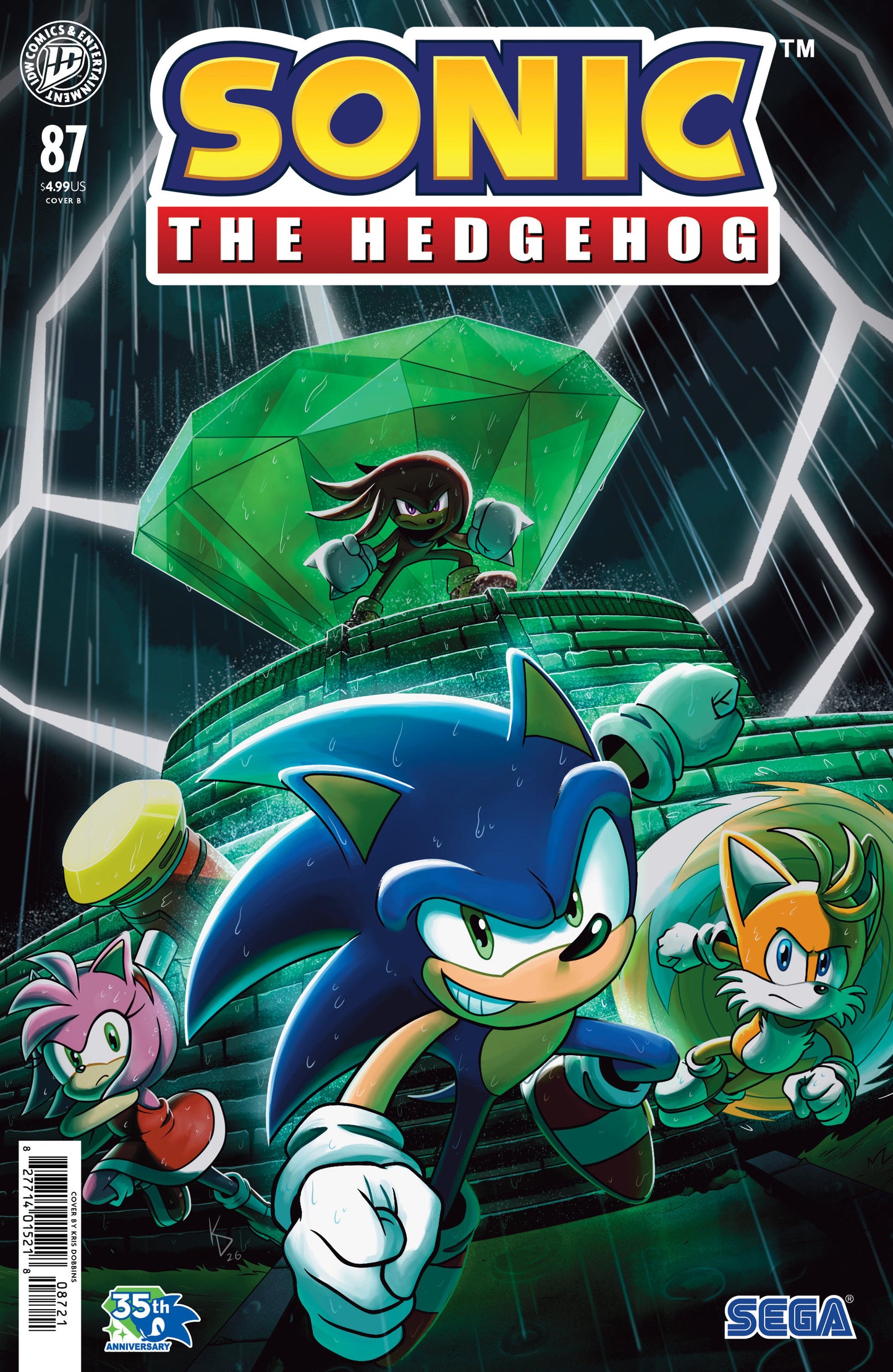 SONIC THE HEDGEHOG #87 VARIANT B (DOBBINS) (IDW Publishing 2026) 1st Print Comic