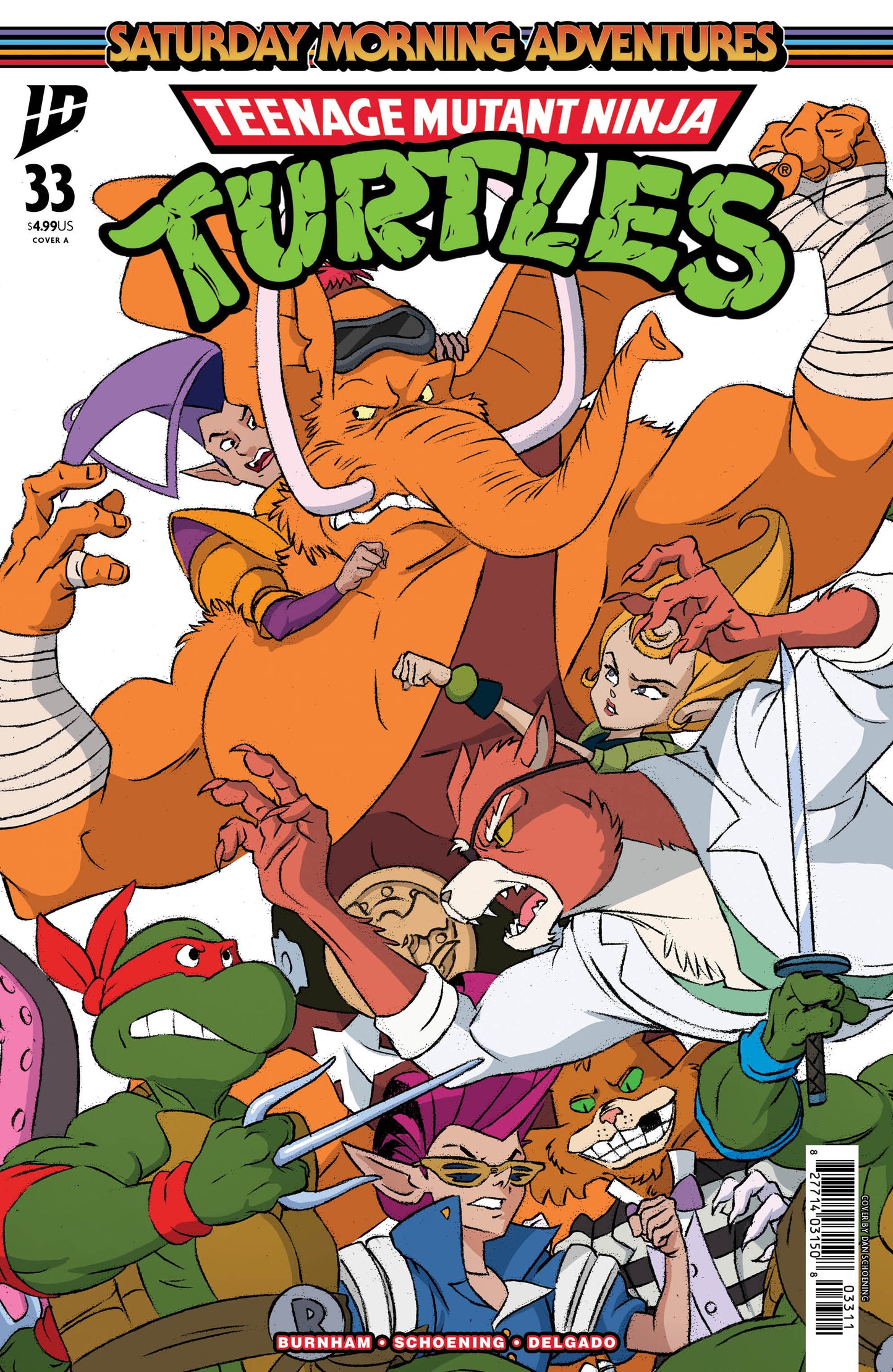 TEENAGE MUTANT NINJA TURTLES: SATURDAY MORNING ADVENTURES #33 COVER A (SCHOENING