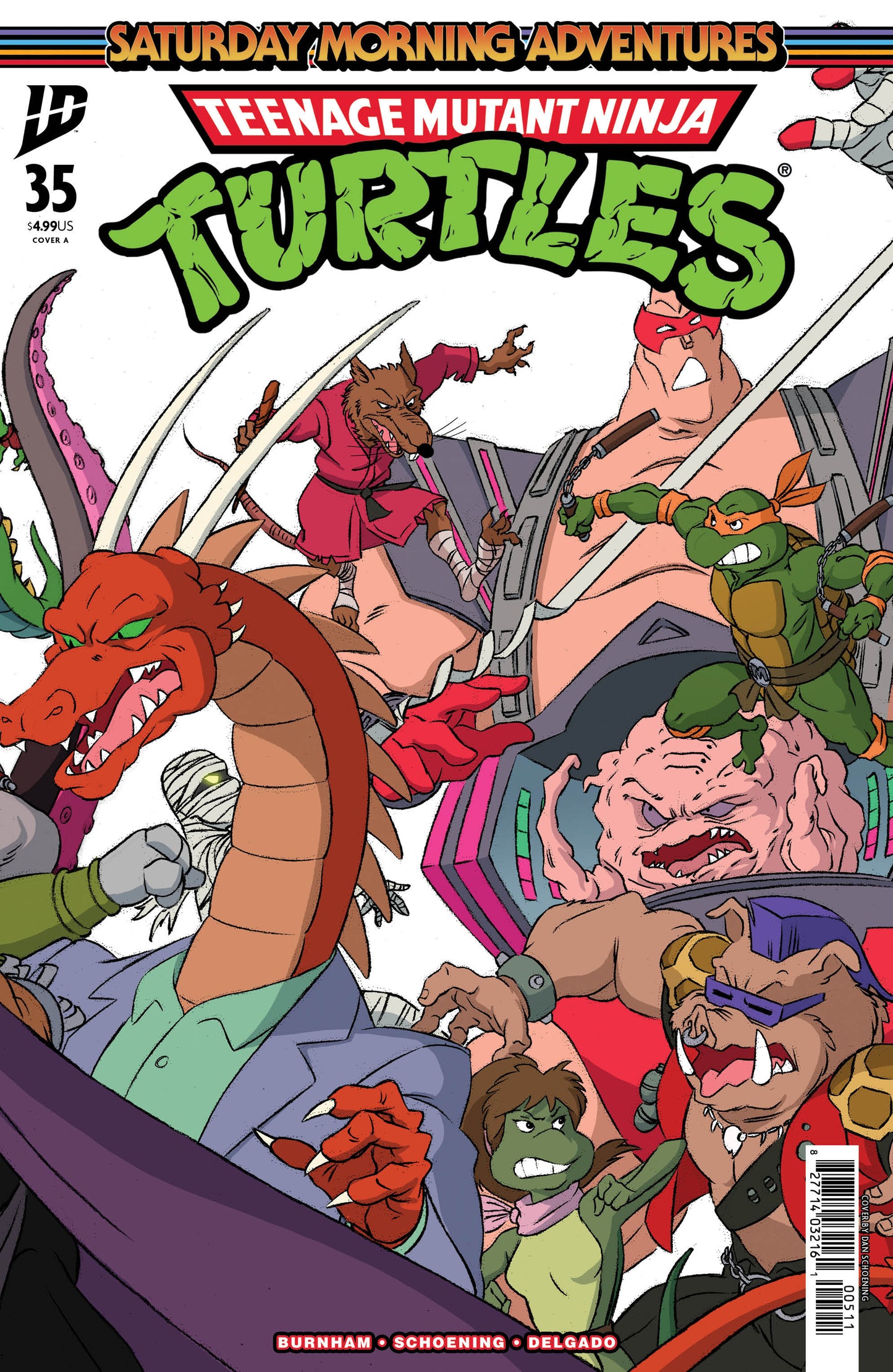 TEENAGE MUTANT NINJA TURTLES: SATURDAY MORNING ADVENTURES #35 COVER A