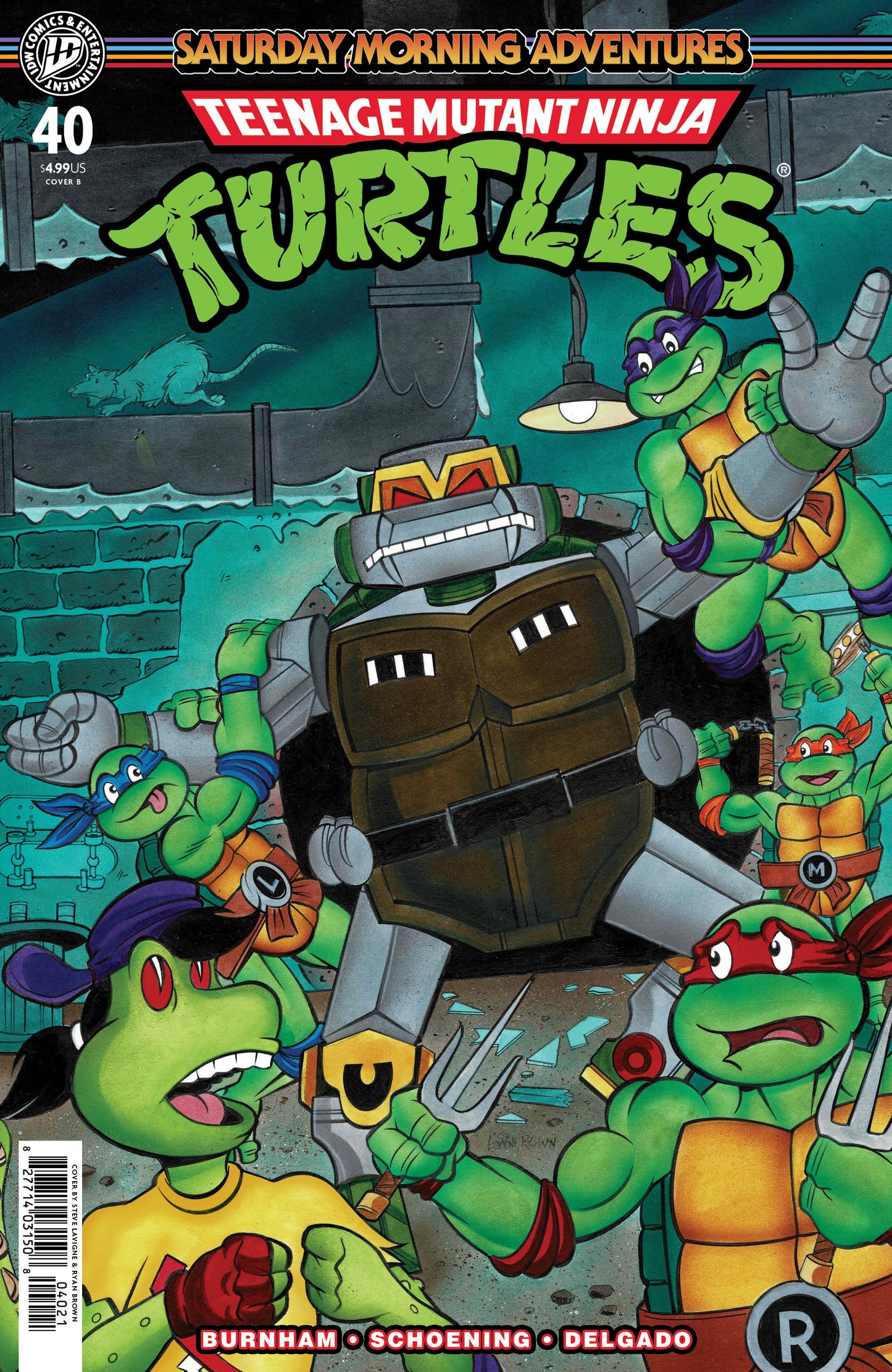 TEENAGE MUTANT NINJA TURTLES: SATURDAY MORNING ADVENTURES #40 VARIANT B