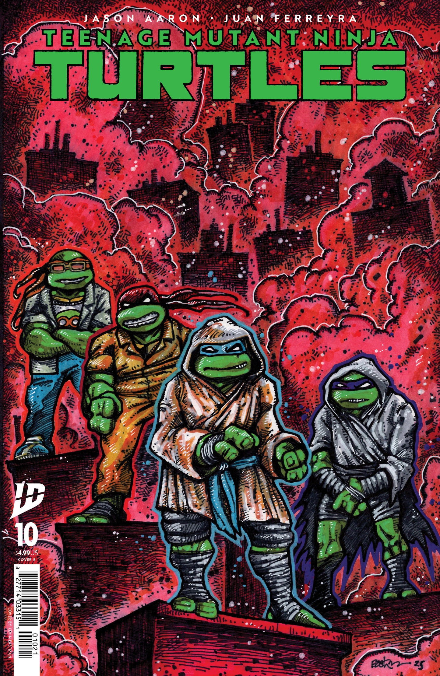 TEENAGE MUTANT NINJA TURTLES #10 VARIANT B (EASTMAN)