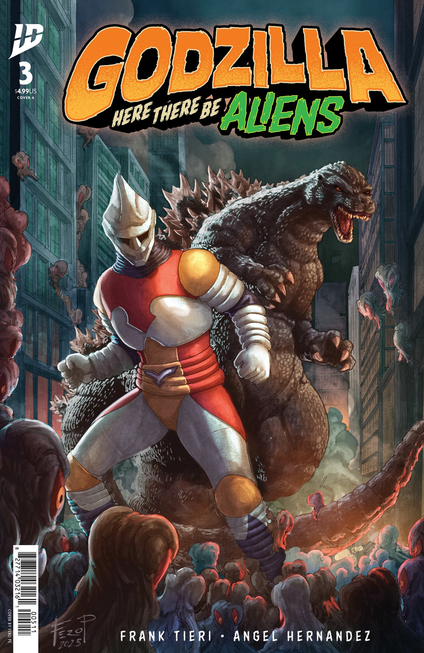 GODZILLA: HERE THERE BE ALIENS #3 COVER A (PE)