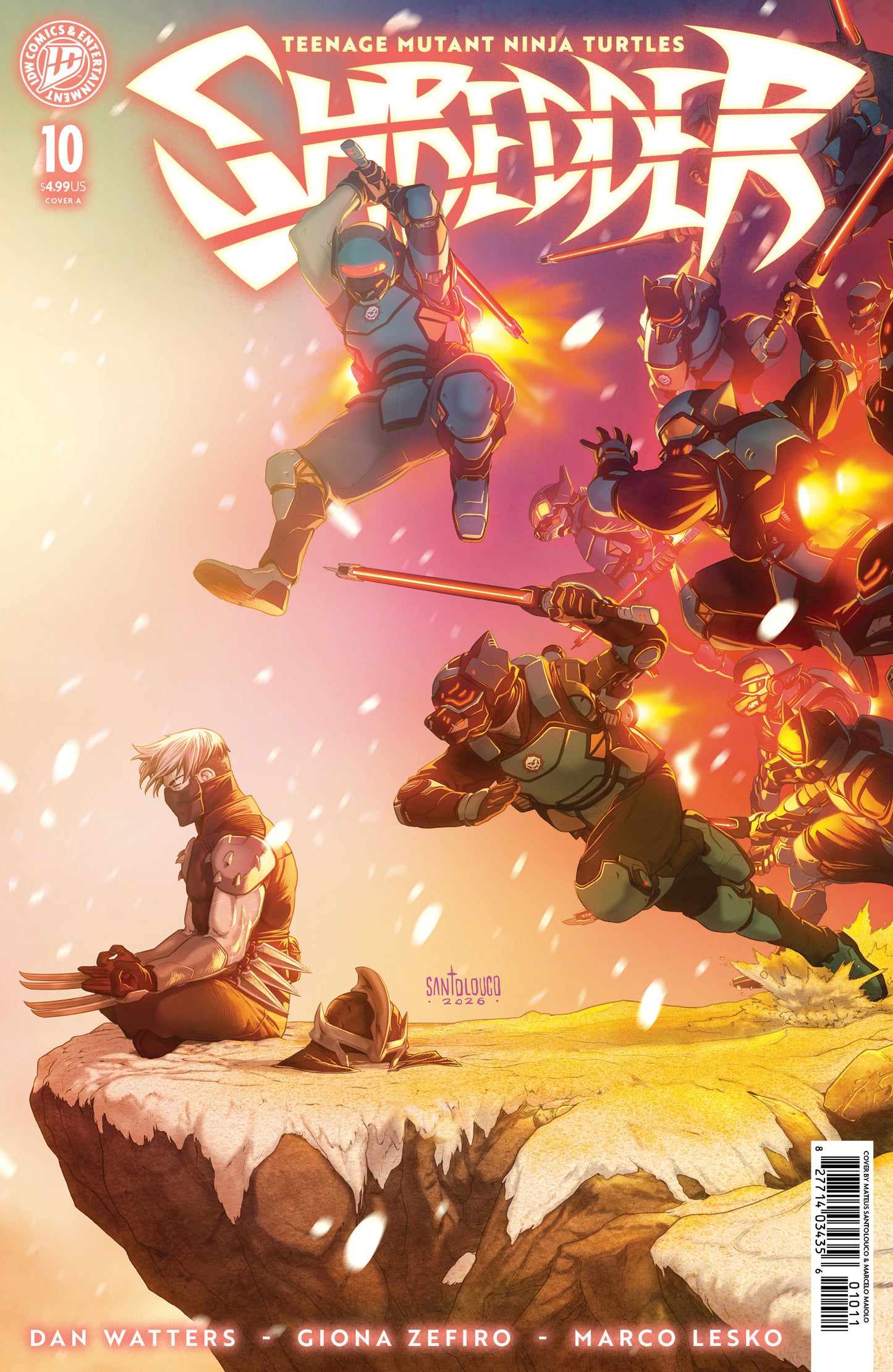TEENAGE MUTANT NINJA TURTLES: SHREDDER #10 COVER A (SANTOLOUCO) (IDW 2026) Comic