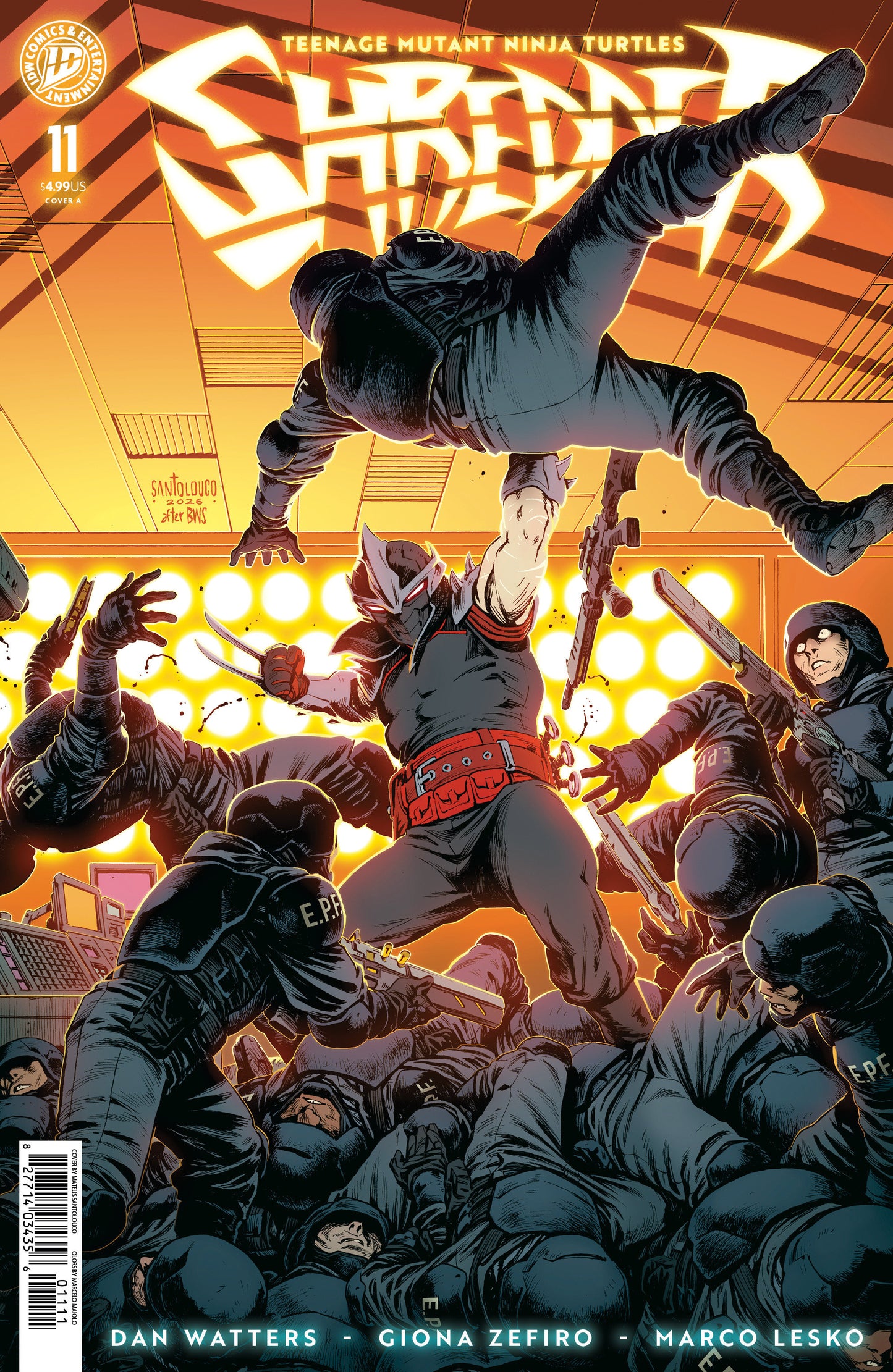 TEENAGE MUTANT NINJA TURTLES: SHREDDER #11 COVER A (SANTOLOUCO) (IDW 2026) Comic