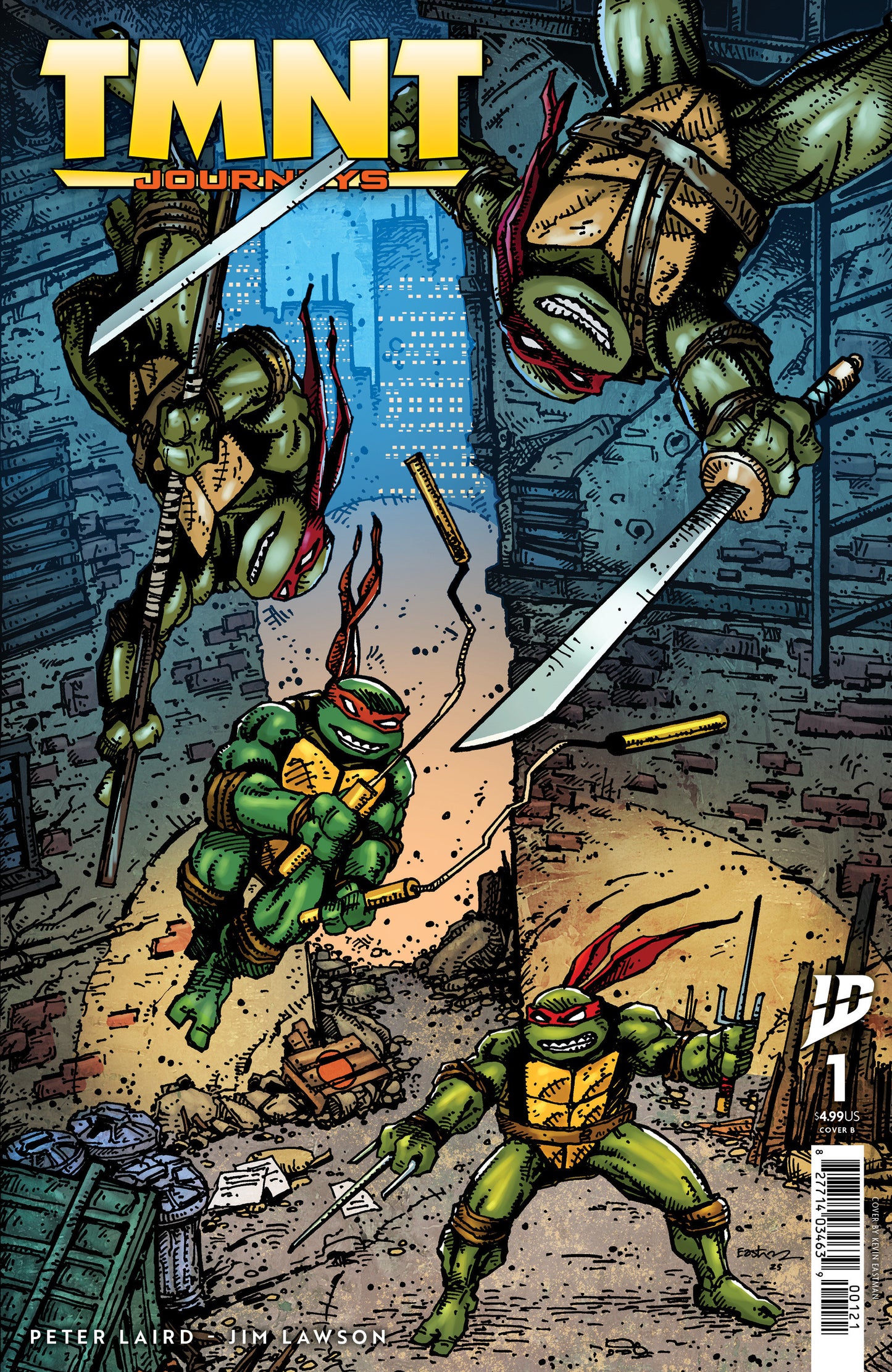 TEENAGE MUTANT NINJA TURTLES: JOURNEYS #1 VARIANT B (EASTMAN)