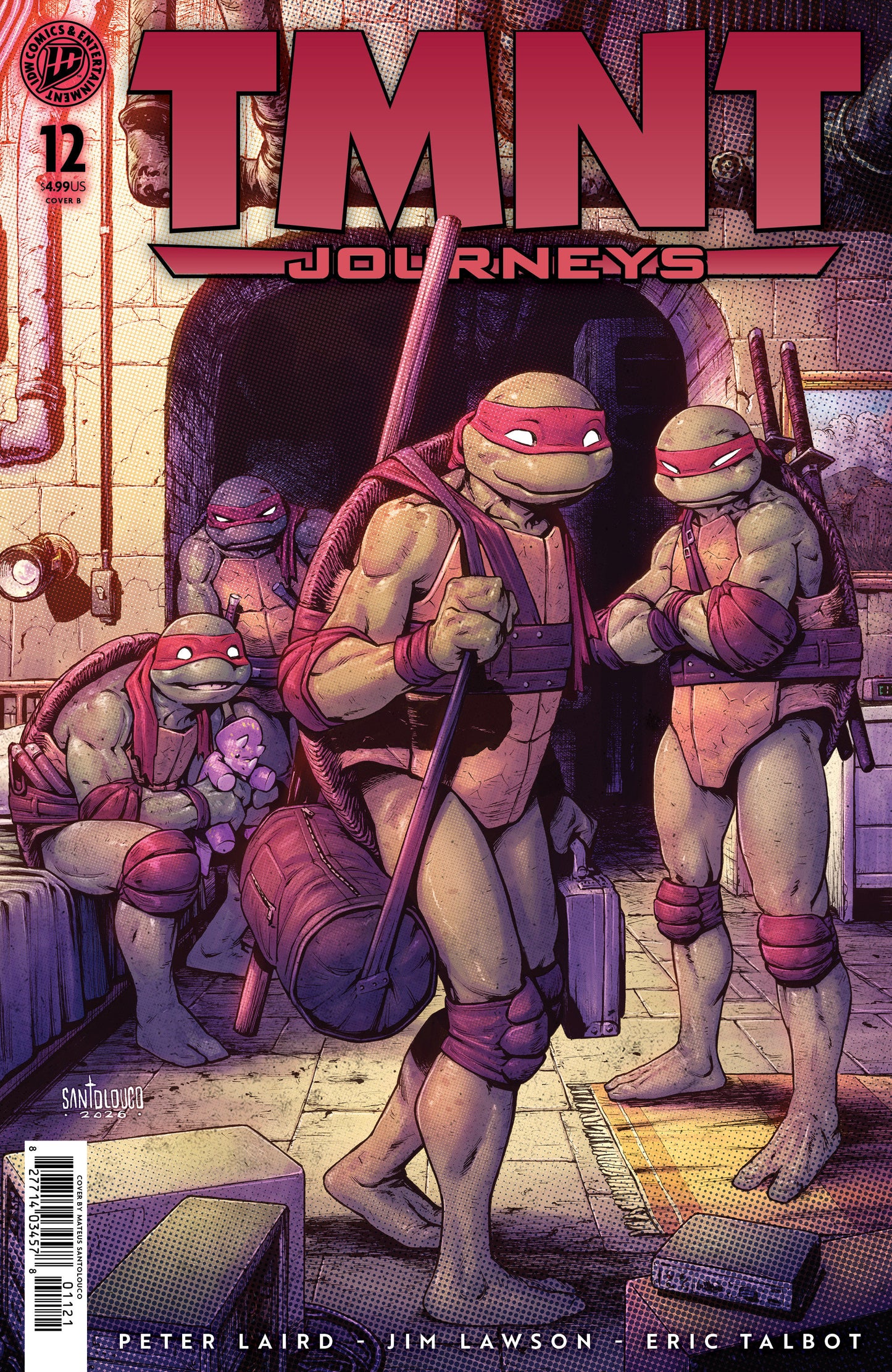 TEENAGE MUTANT NINJA TURTLES: JOURNEYS #12 VARIANT B (SANTOLOUCO) (2026) Comic