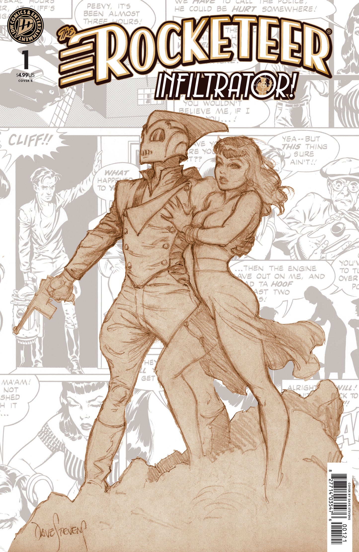 THE ROCKETEER: INFILTRATOR! #1 VARIANT B (STEVENS) (IDW Publishing 2026) Comic