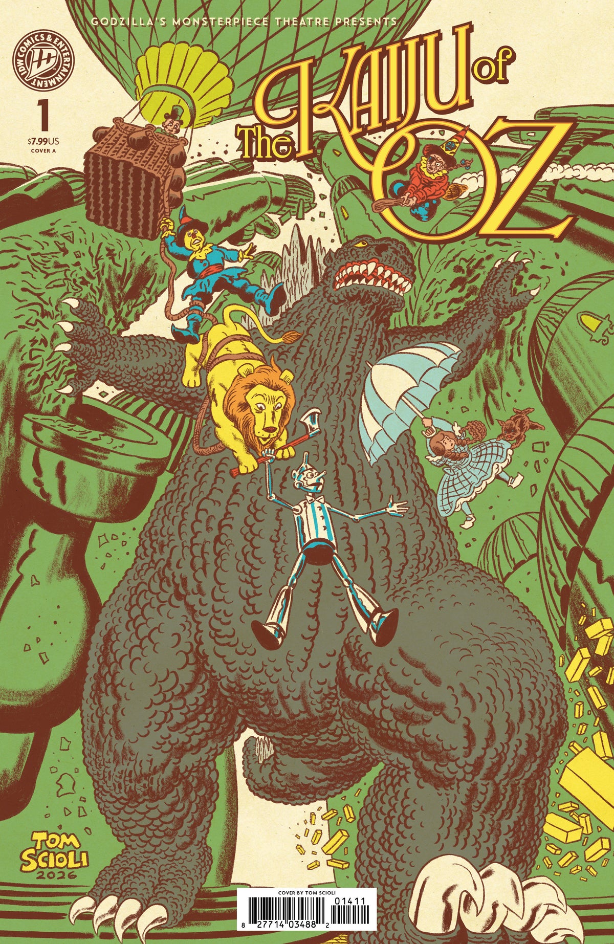 GODZILLA™S MONSTERPIECE THEATRE PRESENTS: THE KAIJU OF OZ COVER A (SCIOLI)