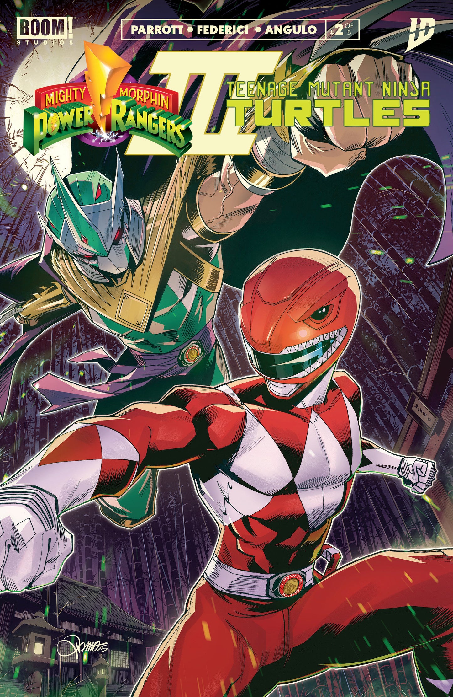 MIGHTY MORPHIN POWER RANGERS/TEENAGE MUTANT NINJA TURTLES III #2 A MAIN (DRESSED, ZONNO)