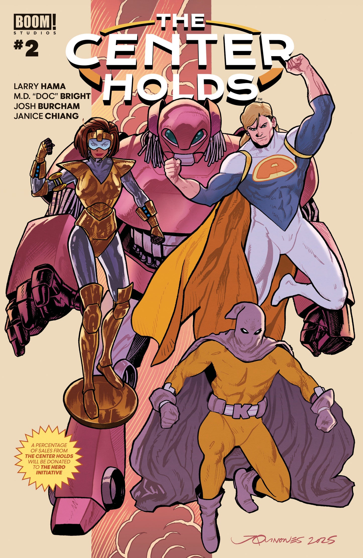 THE CENTER HOLDS #2 A MAIN (DRESSED, QUINONES) (Boom! Entertainment 2026) Comic