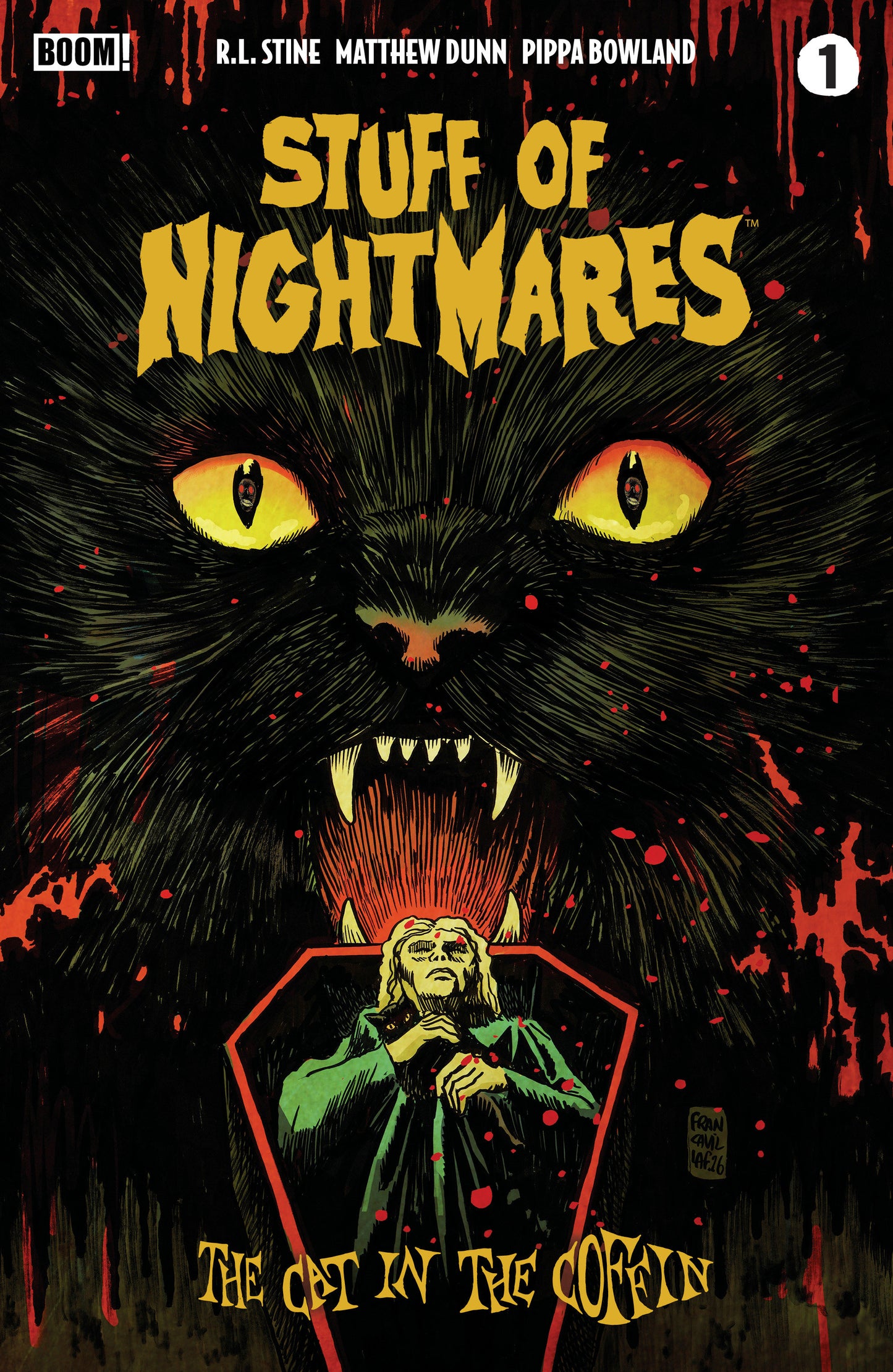 STUFF OF NIGHTMARES: THE CAT IN THE COFFIN #1 A MAIN (DRESSED, FRANCAVILLA)