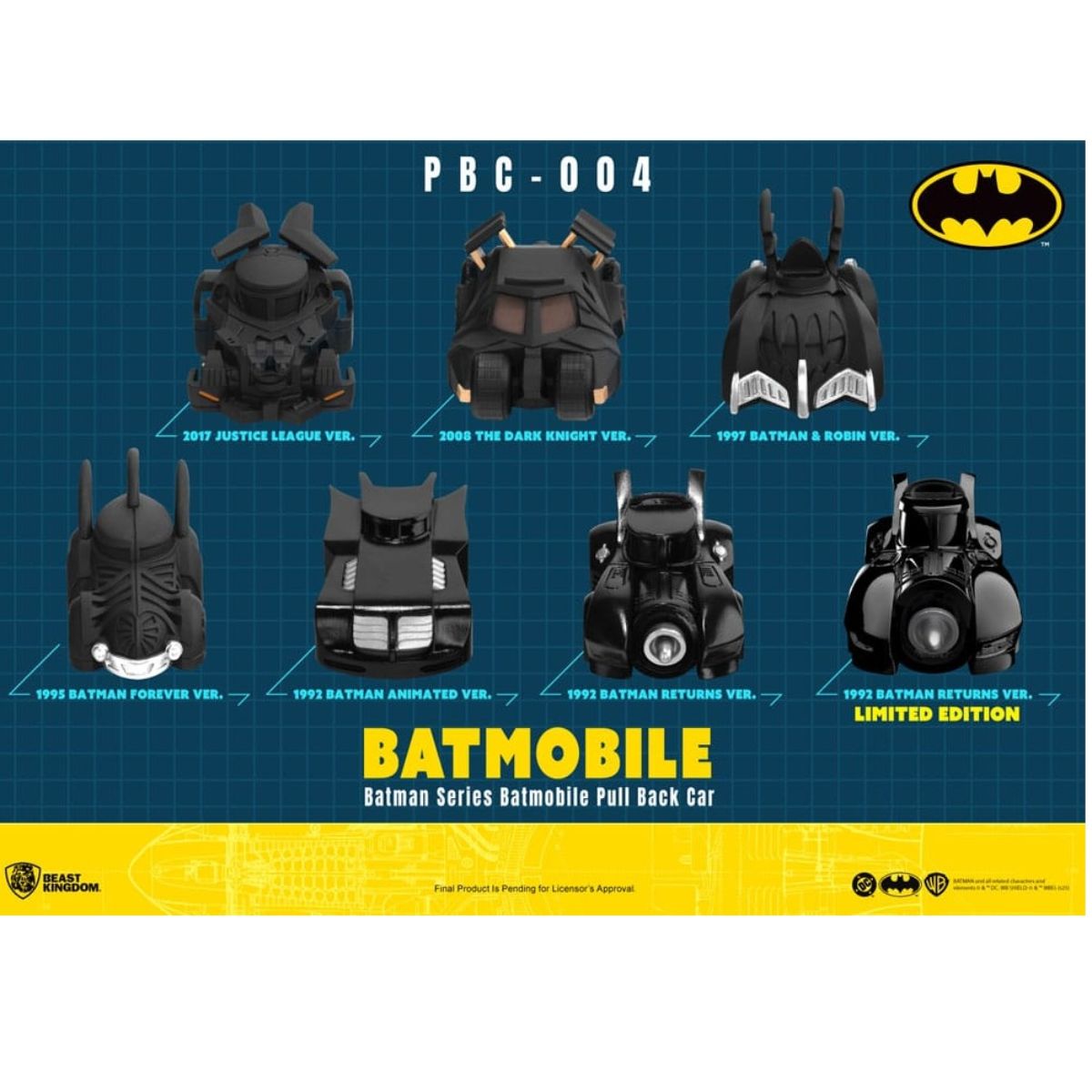 BATMAN BATMOBILE PULL BACK CAR