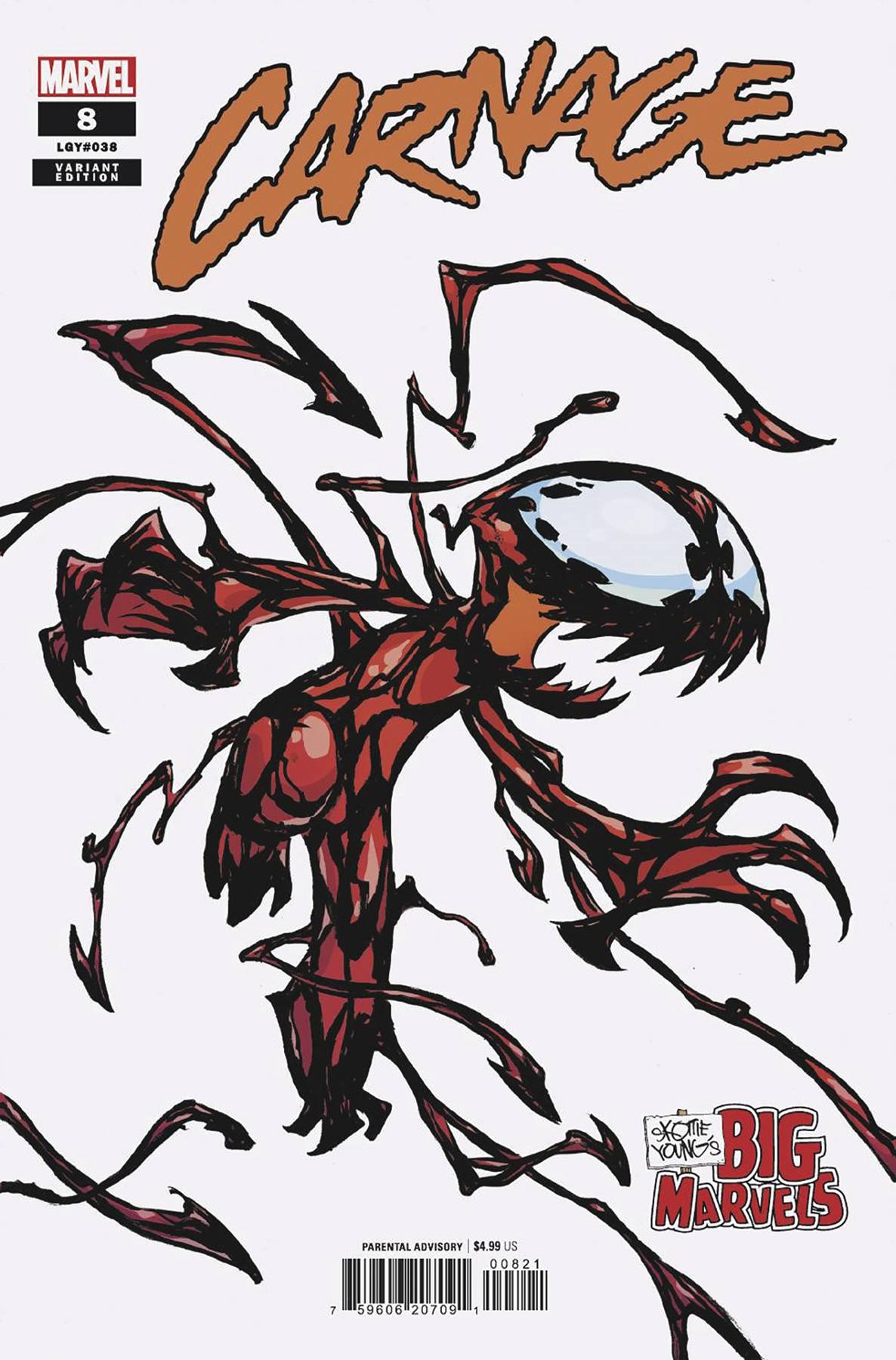 CARNAGE #8 SKOTTIE YOUNG BIG MARVEL VARIANT – Peebles Comics & Games