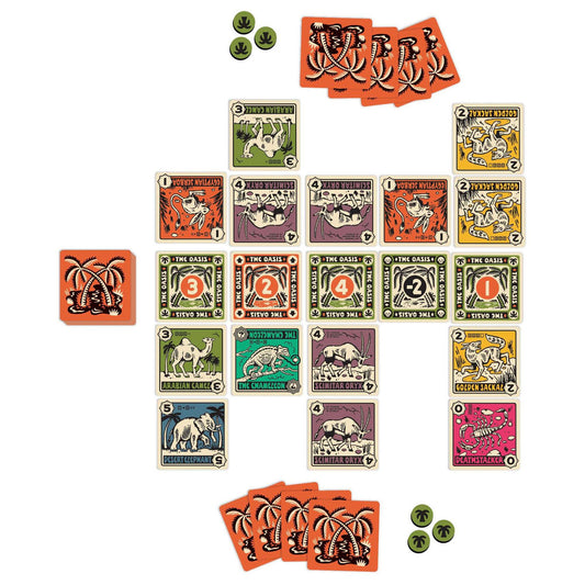 DESPERATE OASIS TWO PLAYER CARD GAME
